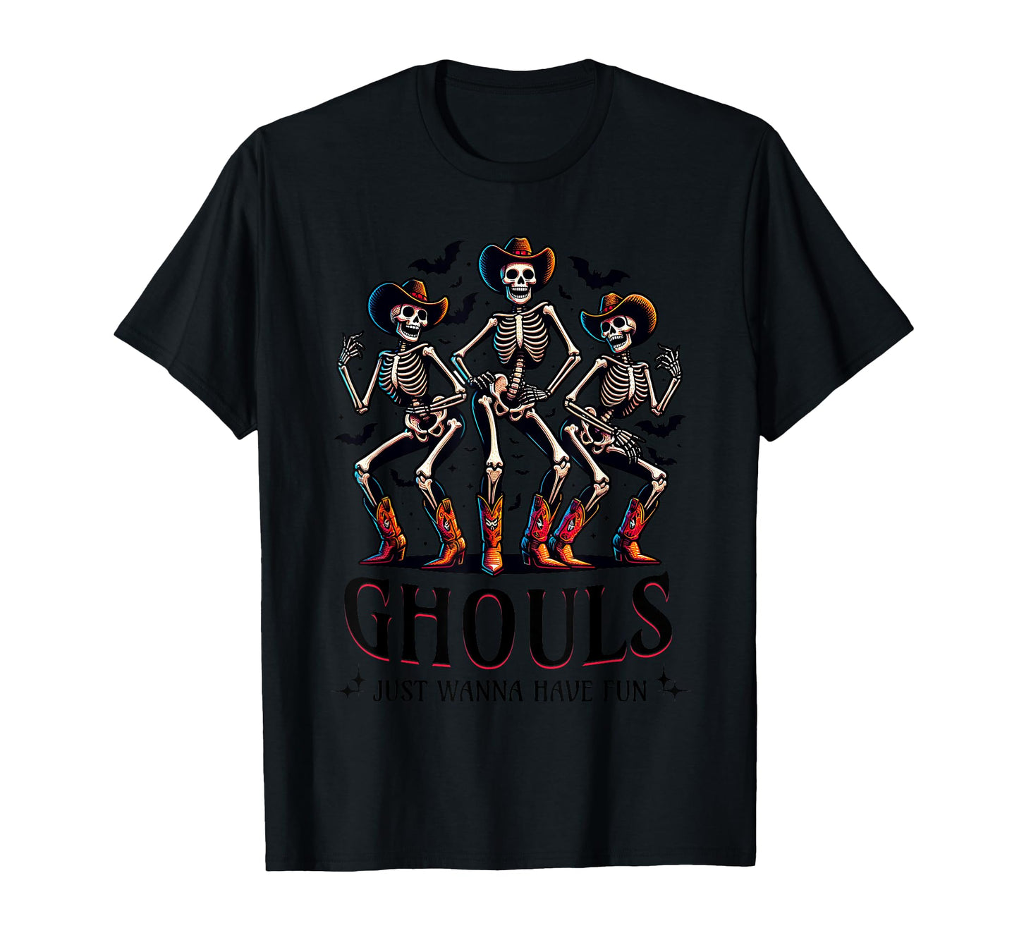 Ghouls Just Wanna Have Fun Funny Cowgirls Halloween T-Shirt