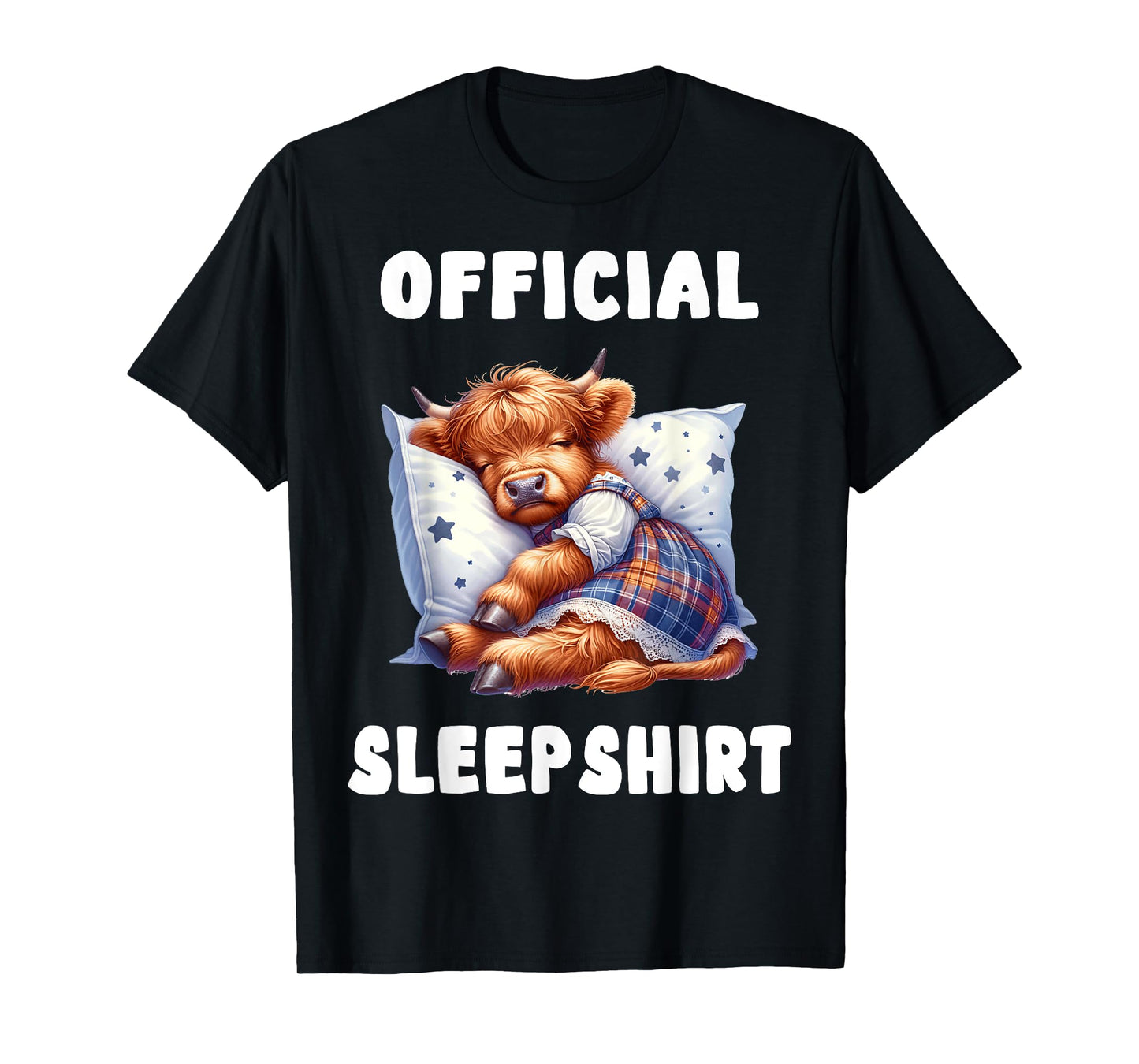 Highland_cow - Official Sleepshirt Pajamas Nightgown T-Shirt