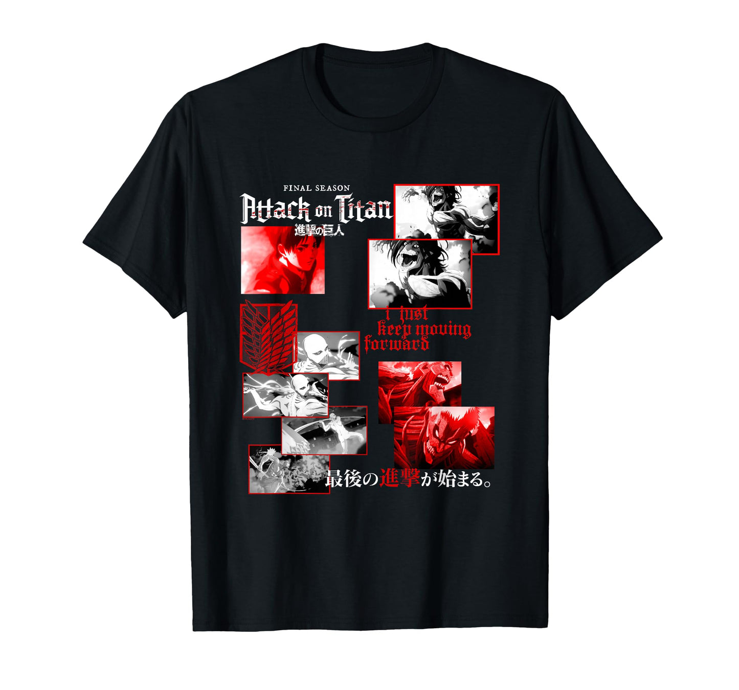 Attack on Titan Season 4 - Season 4 Curated Clutter Anime T-Shirt