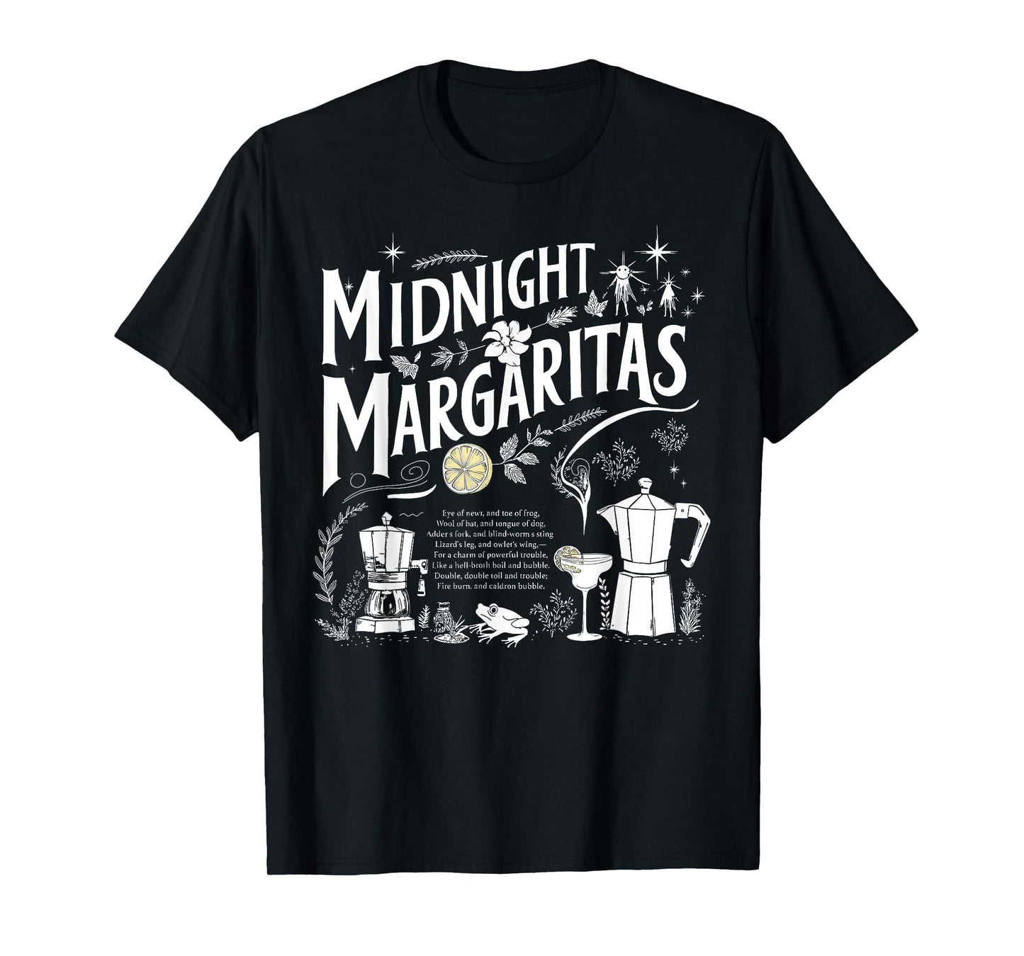 Trick Or Treat Spooky Season Midnight Margaritas Halloween T-Shirt