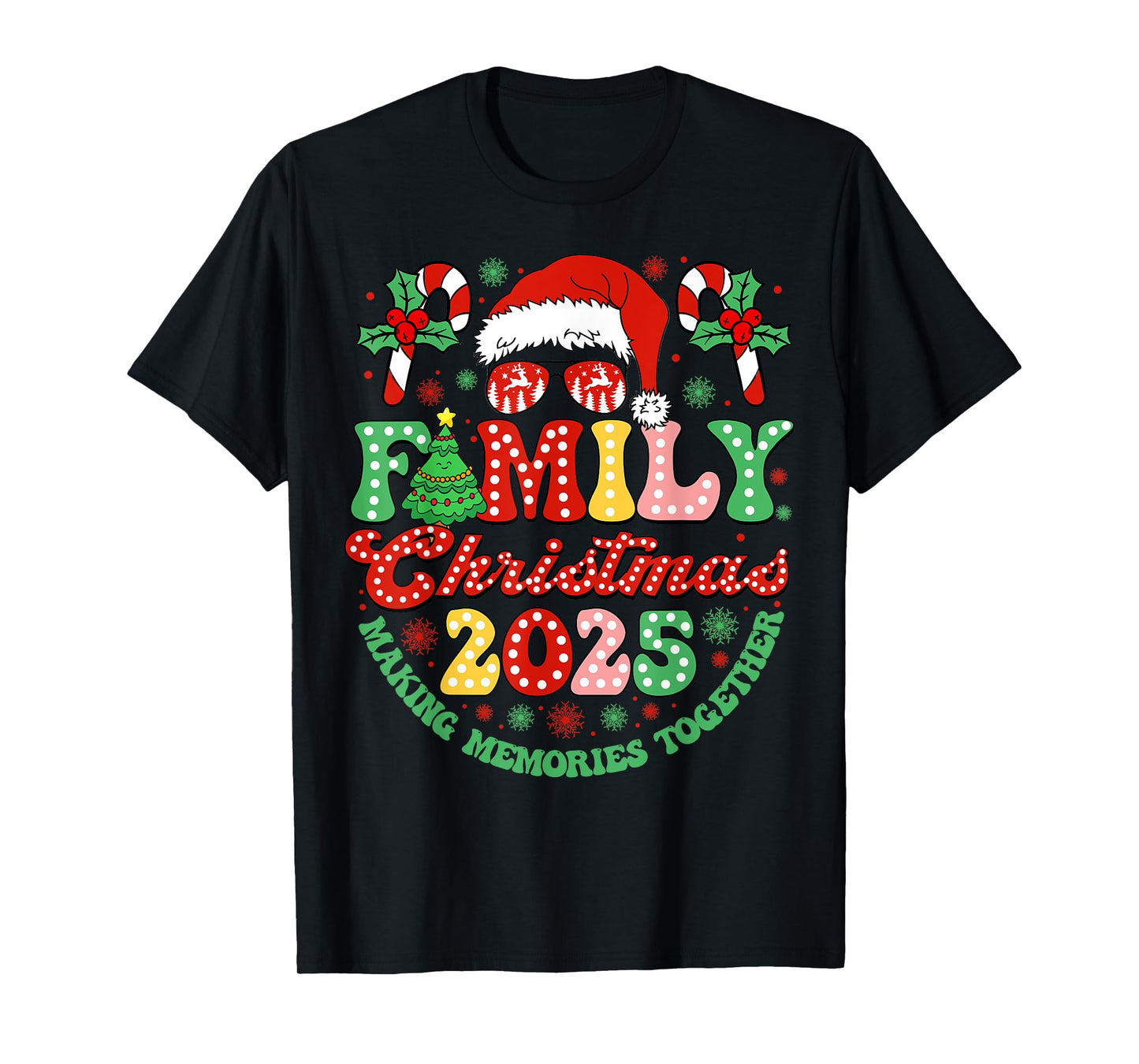 Family Christmas 2025 Christmas Squad Xmas Matching Pajamas T-Shirt
