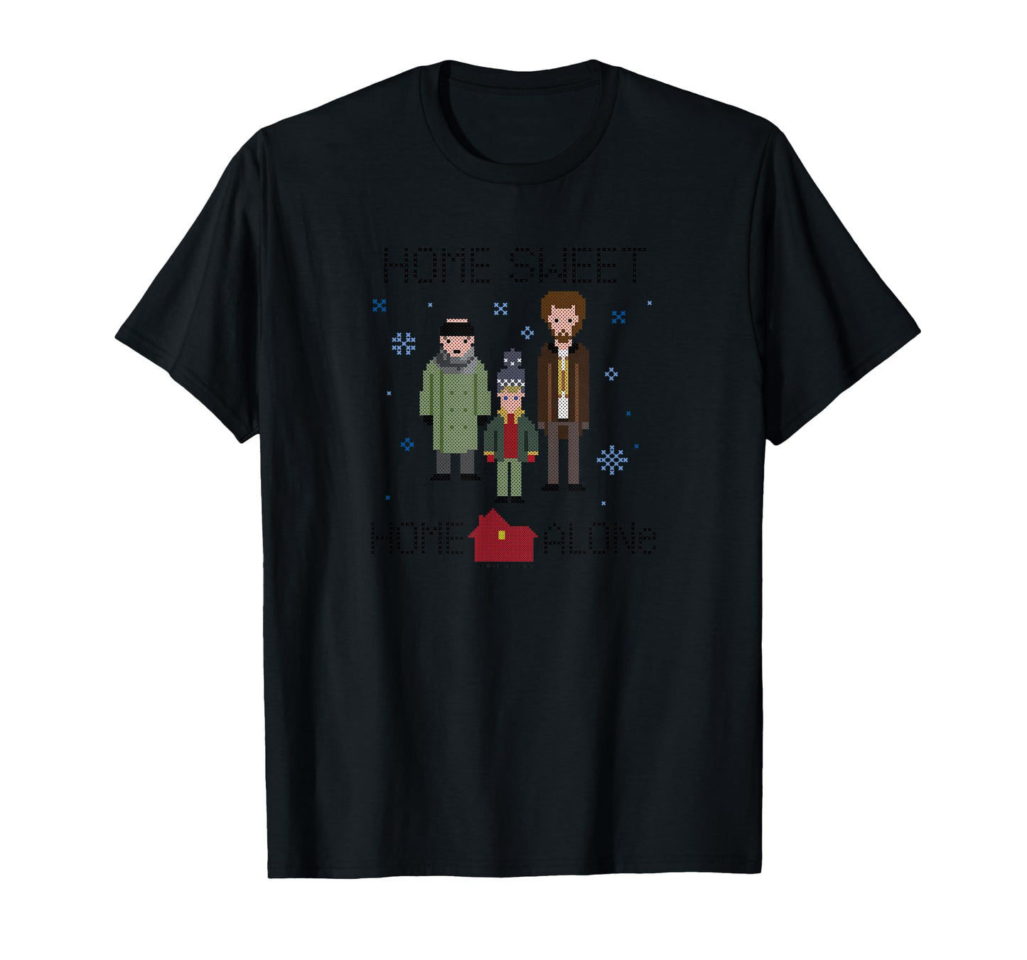 Home Alone Pixel Art Kevin Harry Marv Design T-Shirt