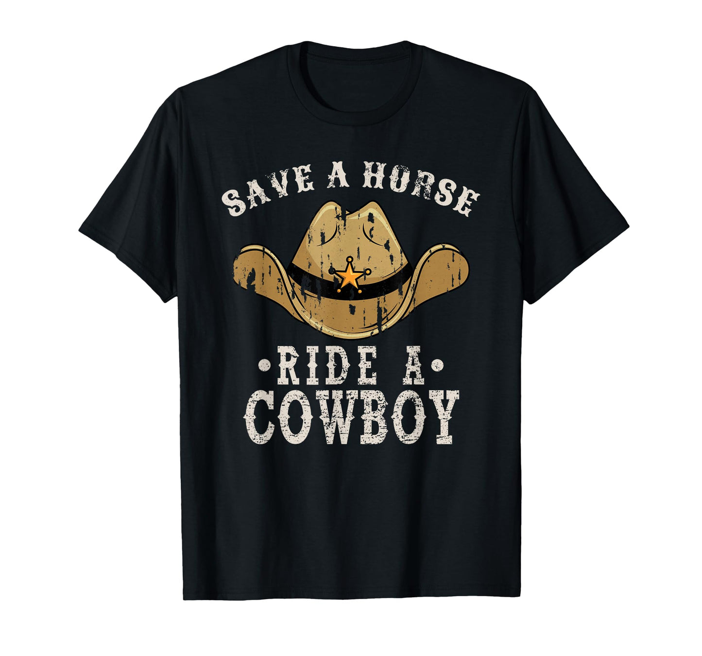 Save a Horse Ride a Cowboy, Funny Cowgirl Cowboy T-Shirt