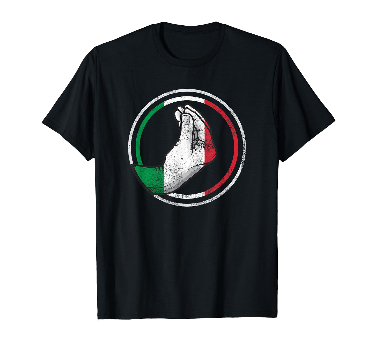 Funny Italy Hand Gesture Italian Flag T-Shirt