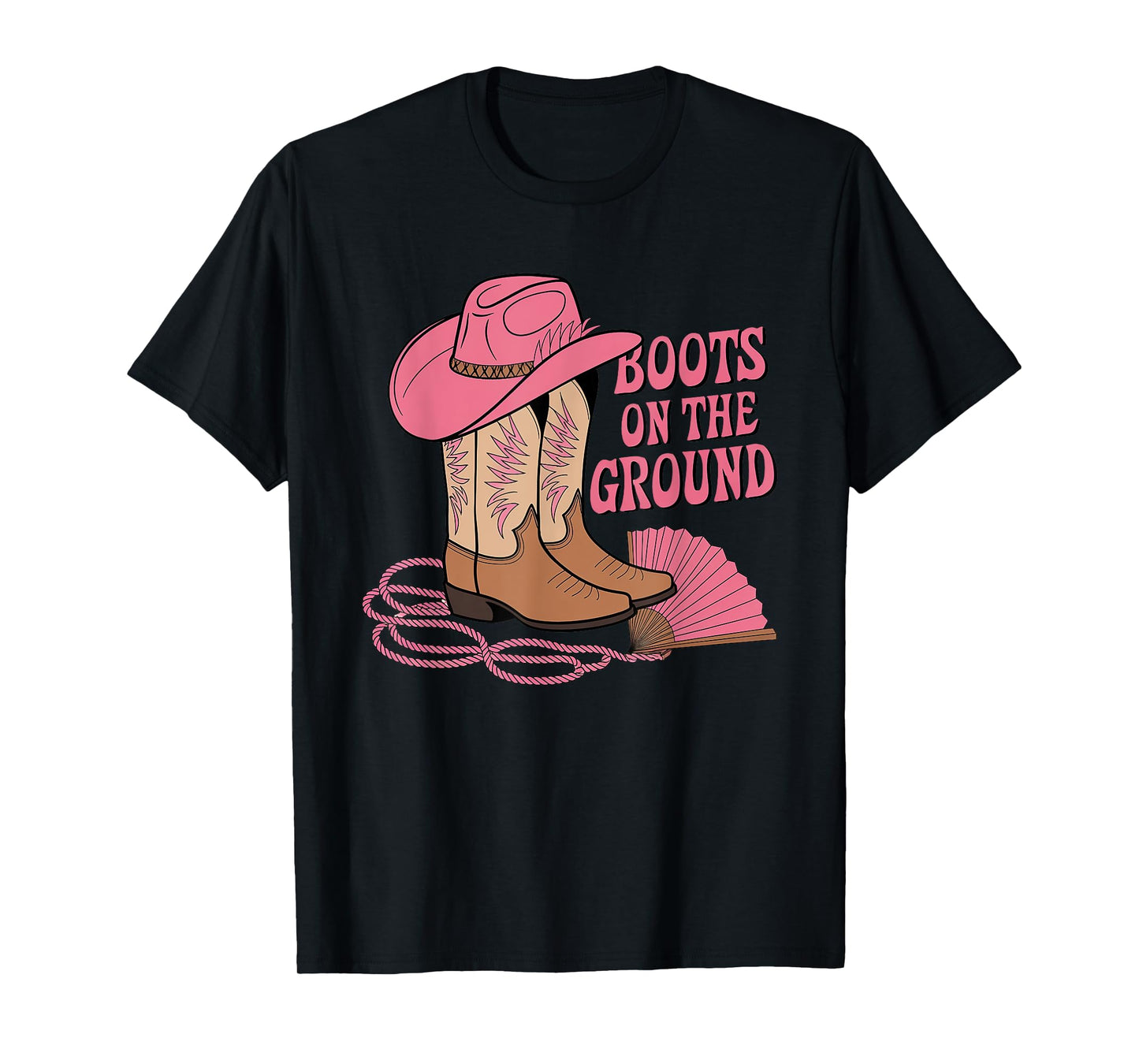 Boots On The Ground Western Cowboy Boots For Girls Womens T-Shirt
