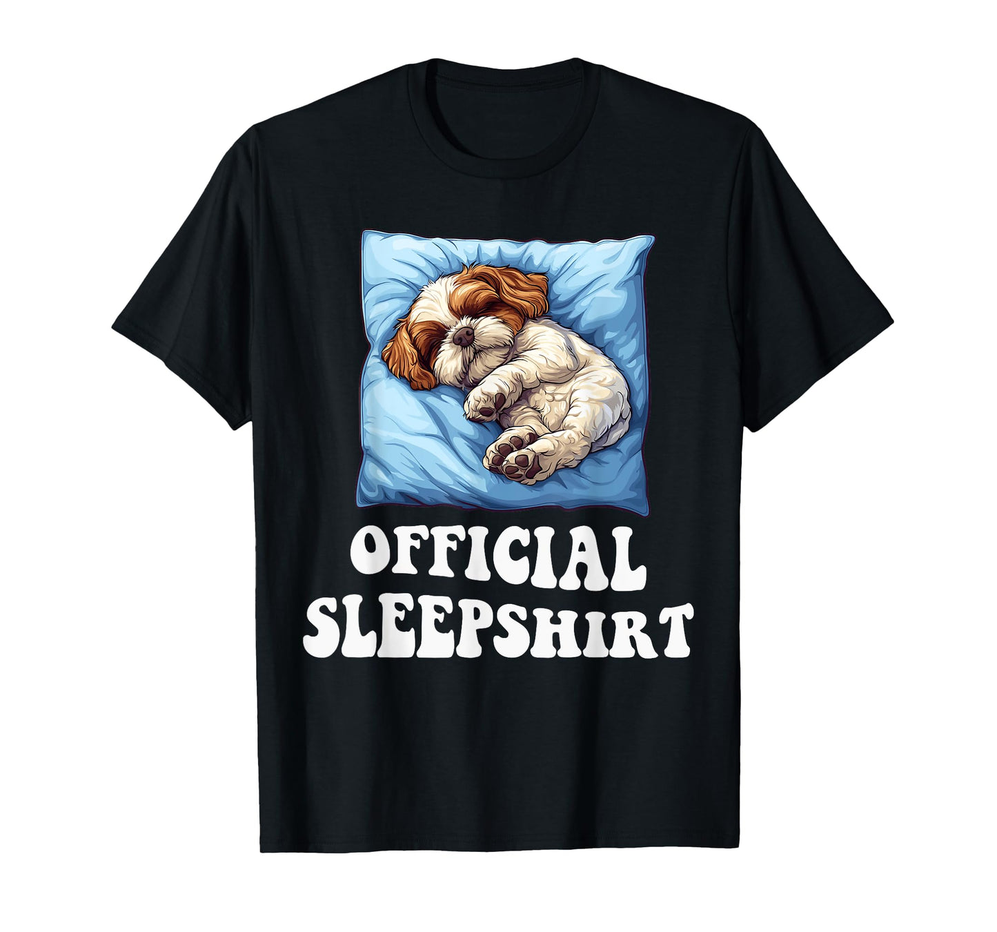 Official Cavachon Sleepshirt Dog Lover Nightgown Sleepwear Men Women Girls Kids T-Shirt