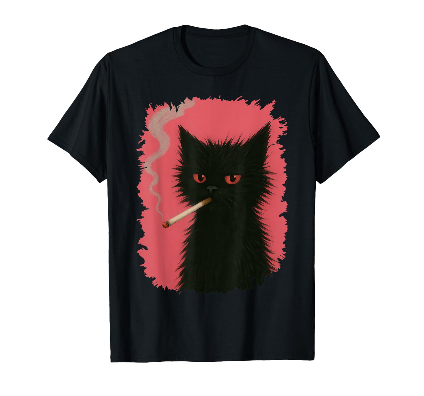 Funny Cat Smoking For Men T-Shirt