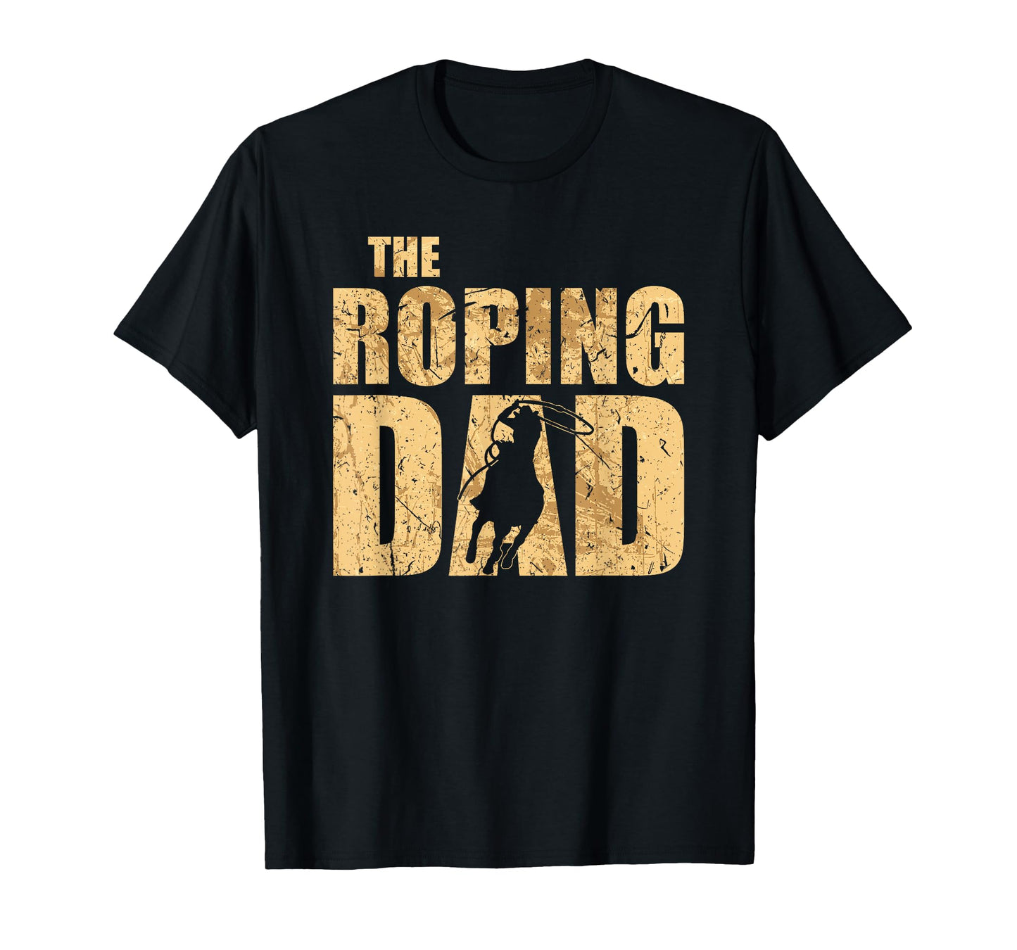Team Roping Dad Cowboy Fathers Day Rodeo Calf Roping T-Shirt