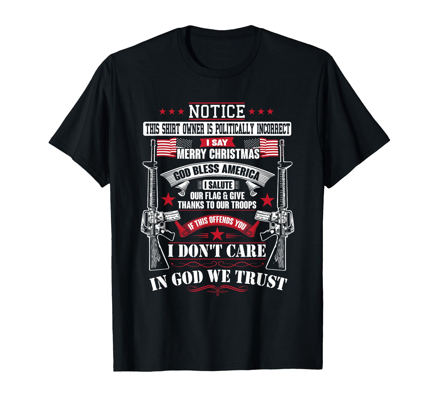 American Conservative God Bless America Country T-Shirt