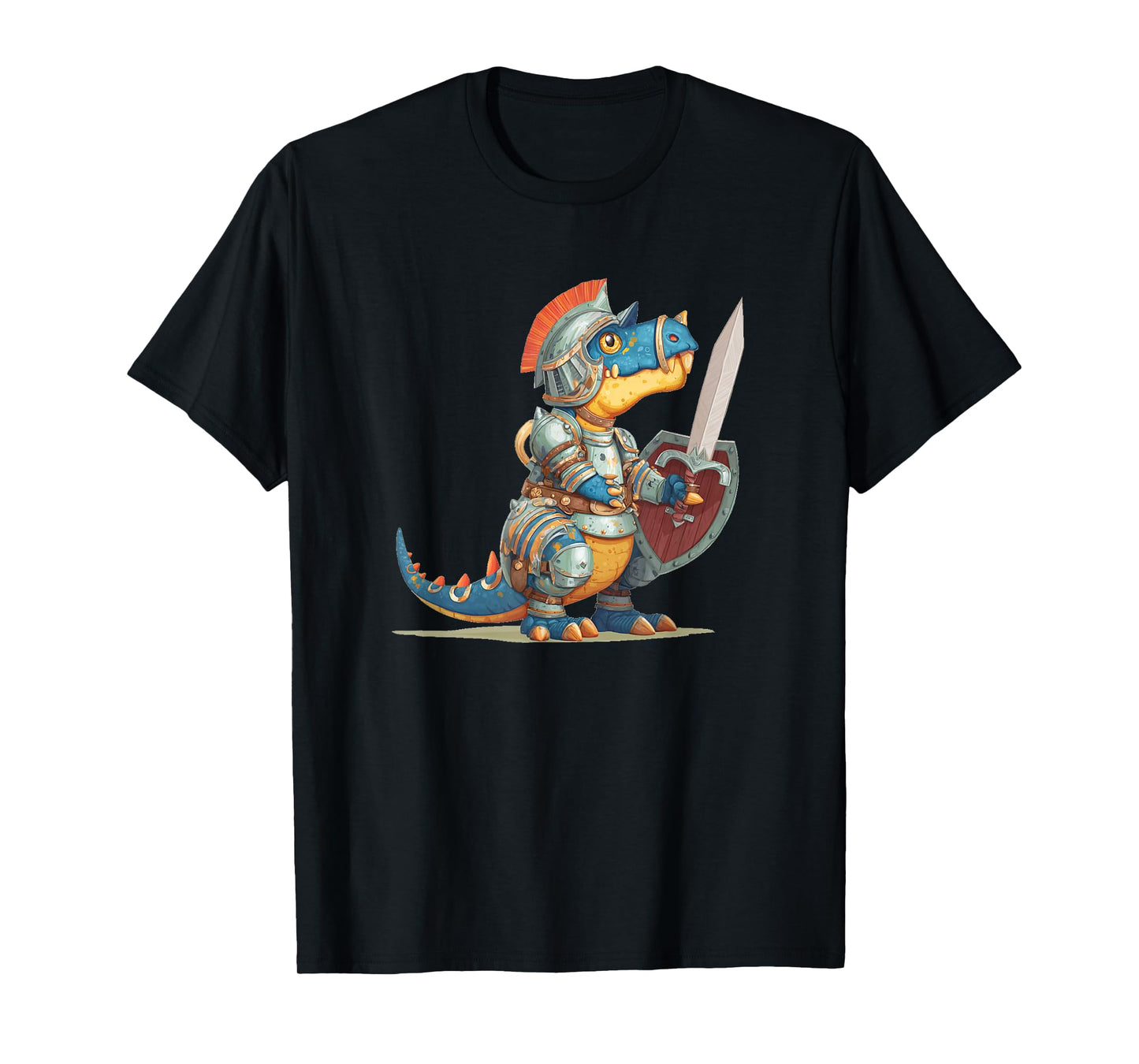 Cool Dinosaur for Medieval and Knights Lovers T-Shirt