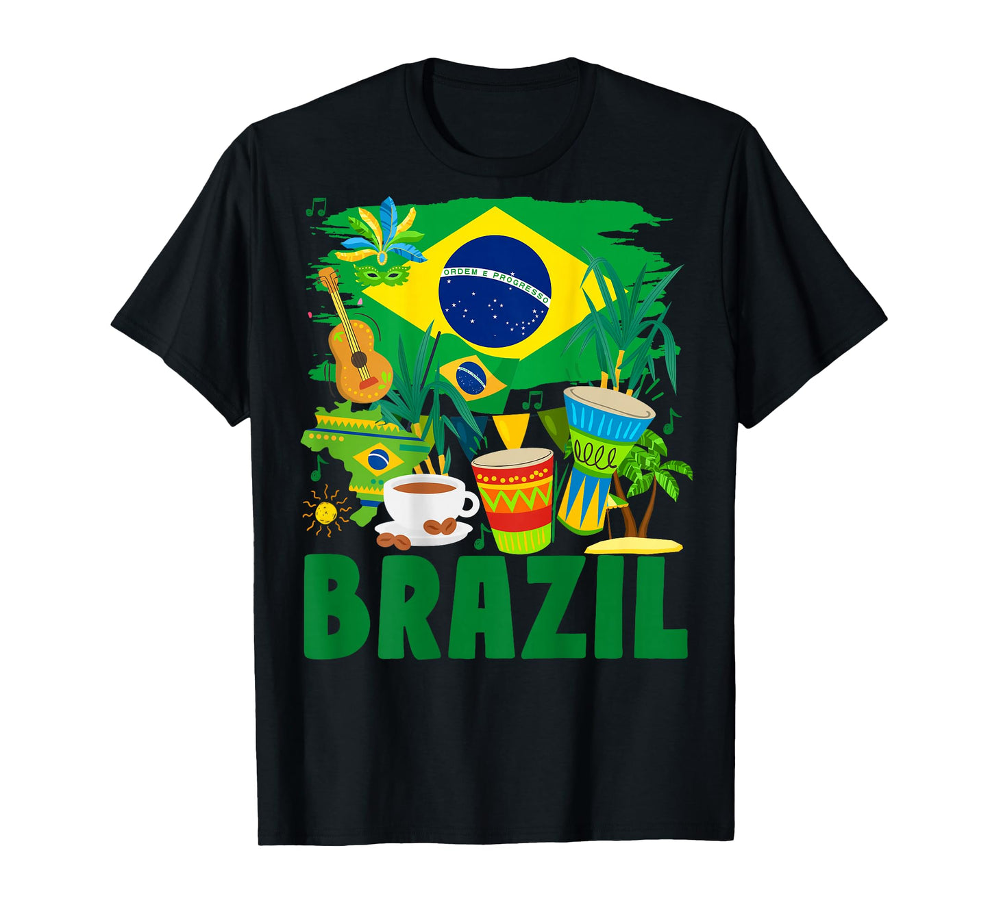 Brazil Flag Outfit Idea For Kids Brazil & Brazilian Flag T-Shirt