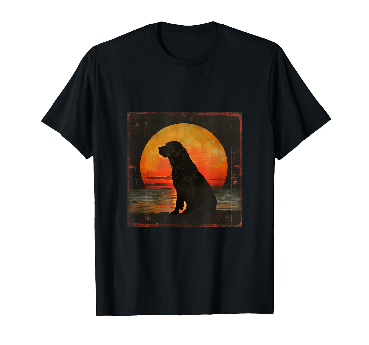 Vintage Sunset Labrador Retriever T-Shirt