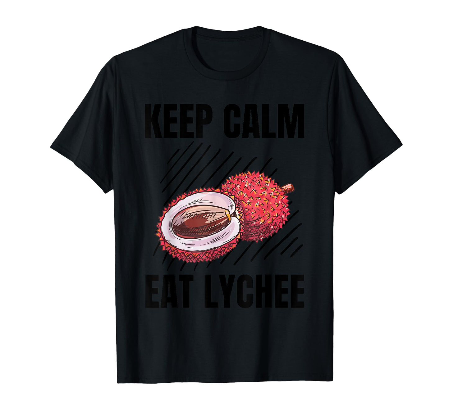 Keep Calm Eat Lychee Vintage Grunge Lychee Lover T-Shirt
