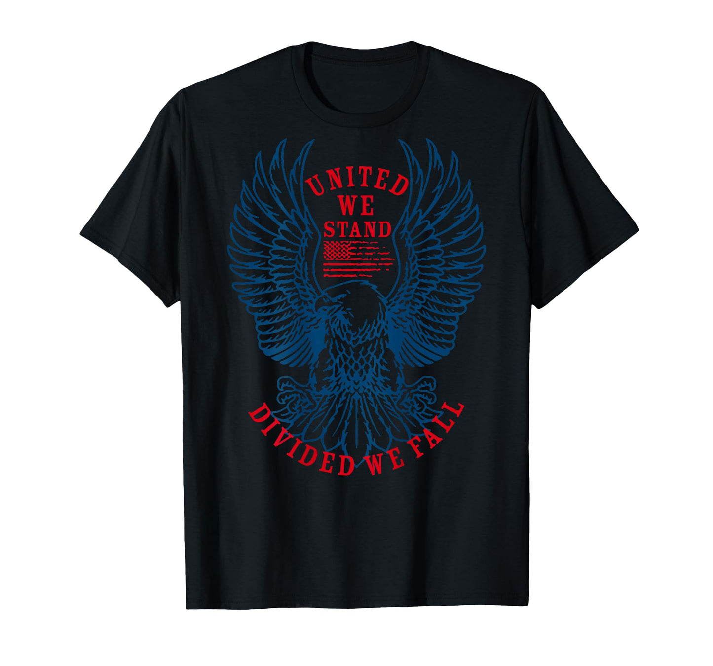 United We Stand Divided We Fall (on back) T-Shirt
