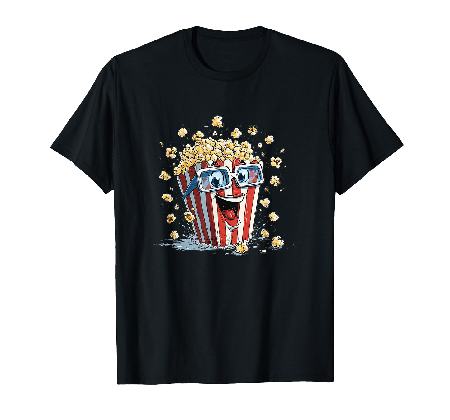 Awesome Popcorn Face with Shades Costume T-Shirt