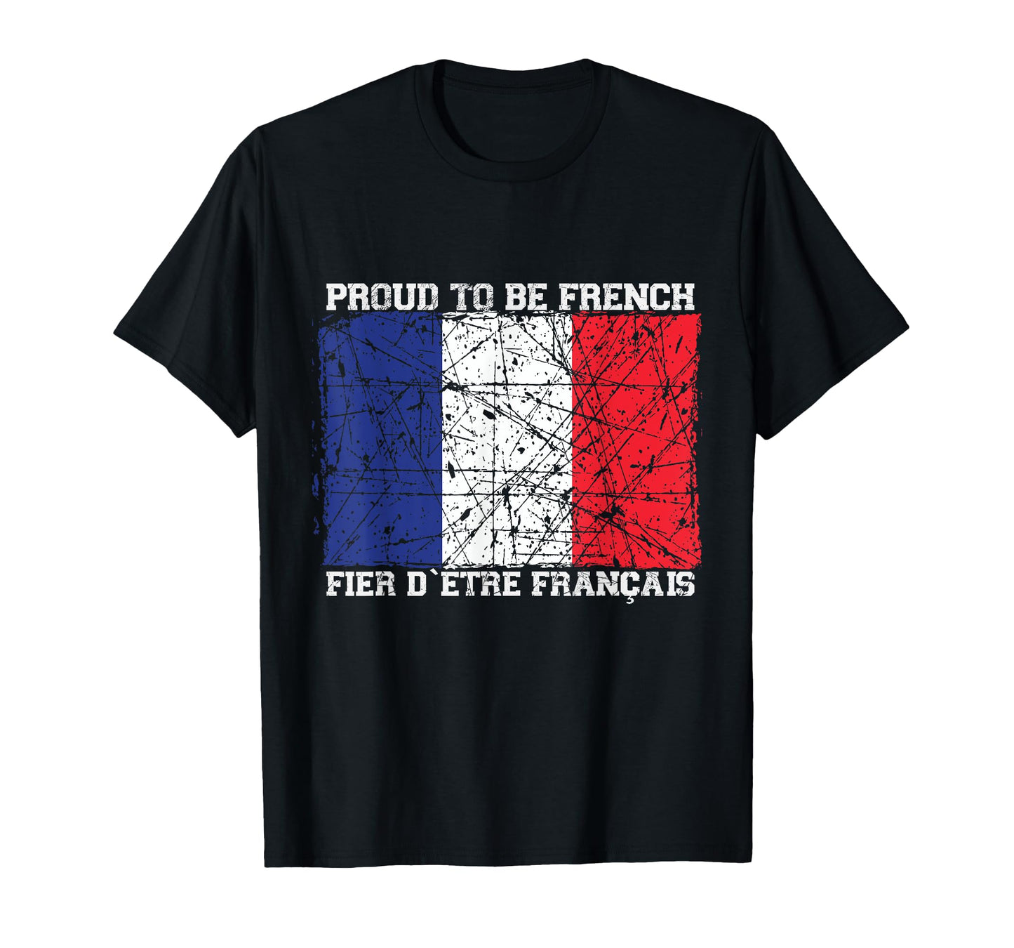 I am proud to be French with French flag T-Shirt