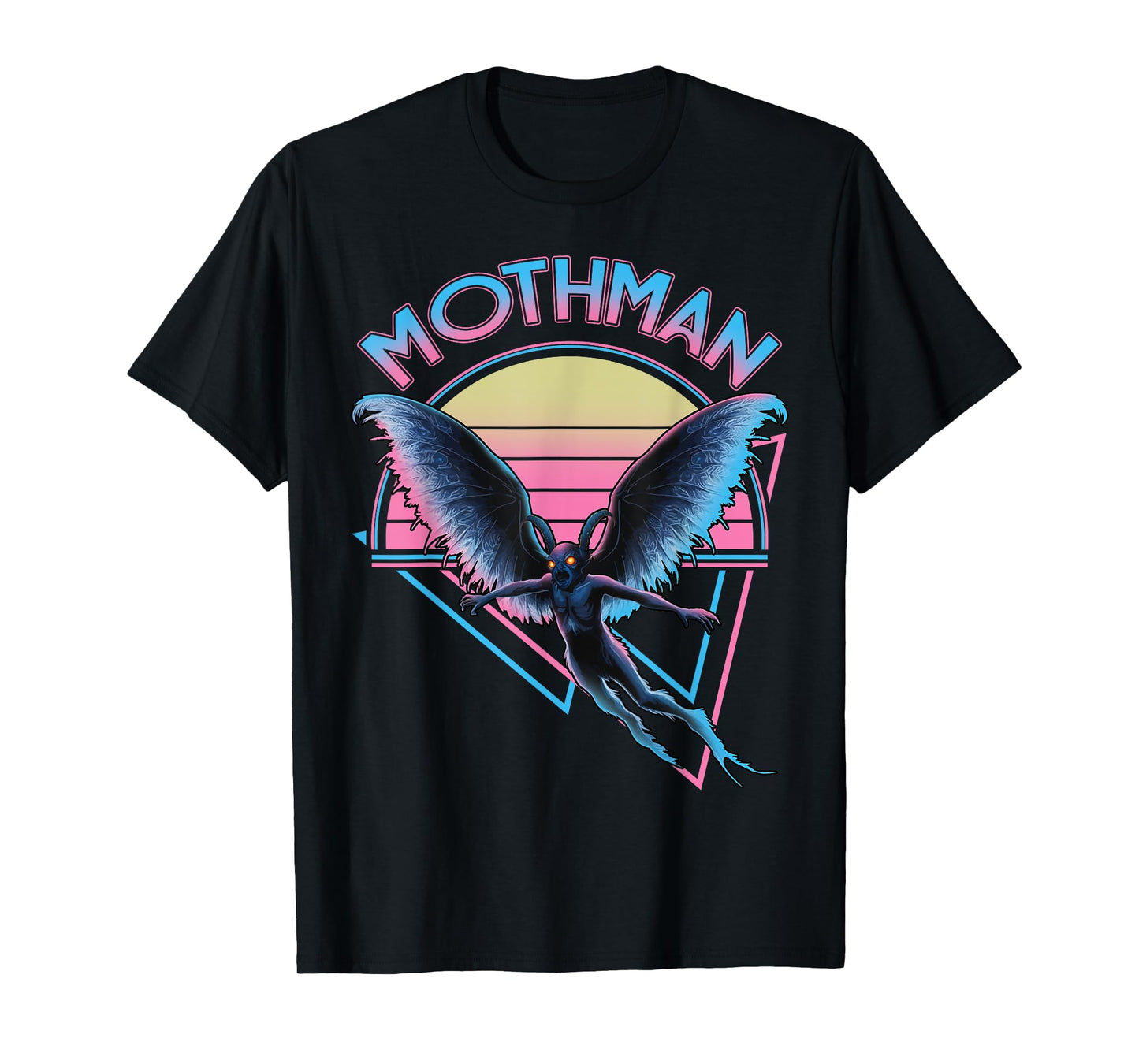 Mothman Vaporwave Cryptozoology Retro Vintage Cryptid T-Shirt