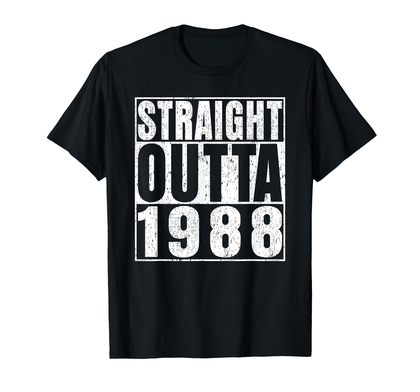 Straight Outta 1988 37 Years Old Gifts Vintage 37th Birthday T-Shirt