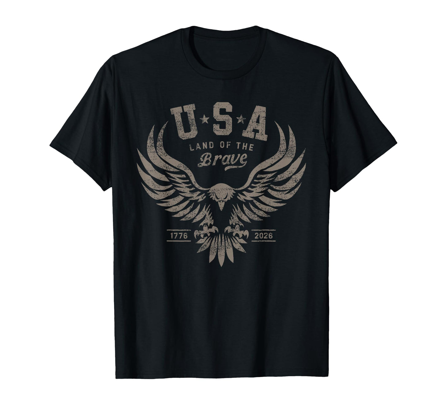 USA 1776 2026 Anniversary Steel Gray T-Shirt