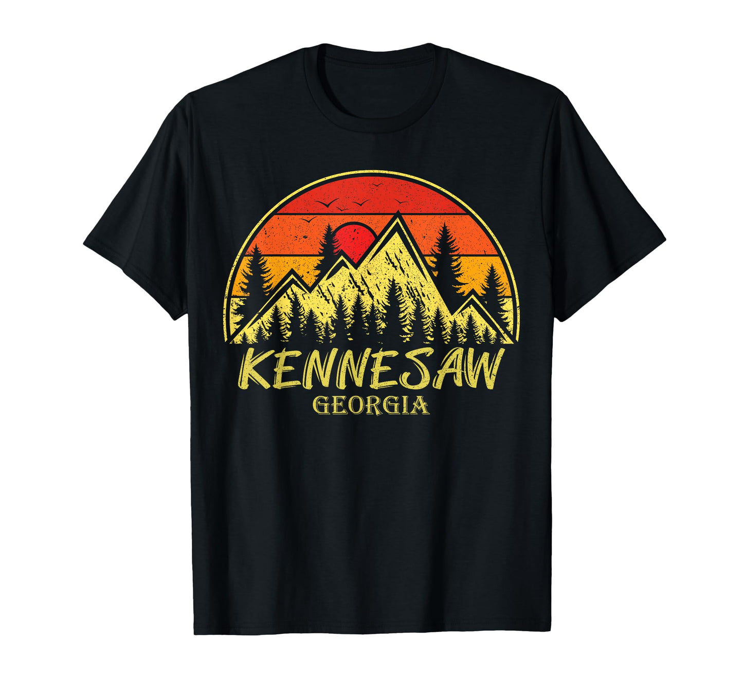 Vintage Kennesaw Georgia GA Mountains Hike Hiking Souvenir T-Shirt