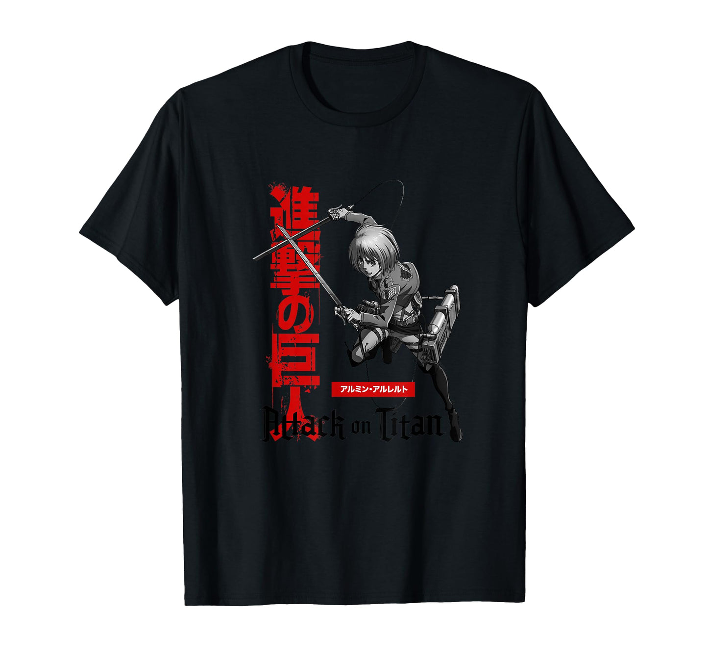 Attack on Titan Season 3 Armin with Kanji AOT Anime T-Shirt