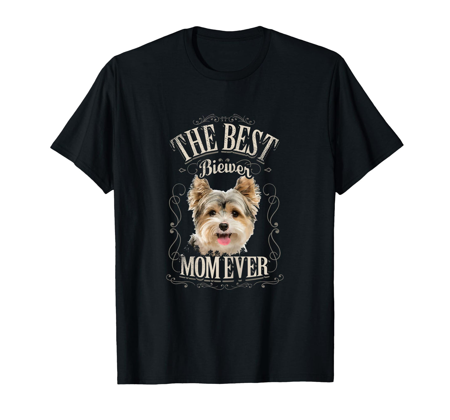 Best Biewer Mom Ever Funny Biewer Terrier Dog Gifts Vintage T-Shirt
