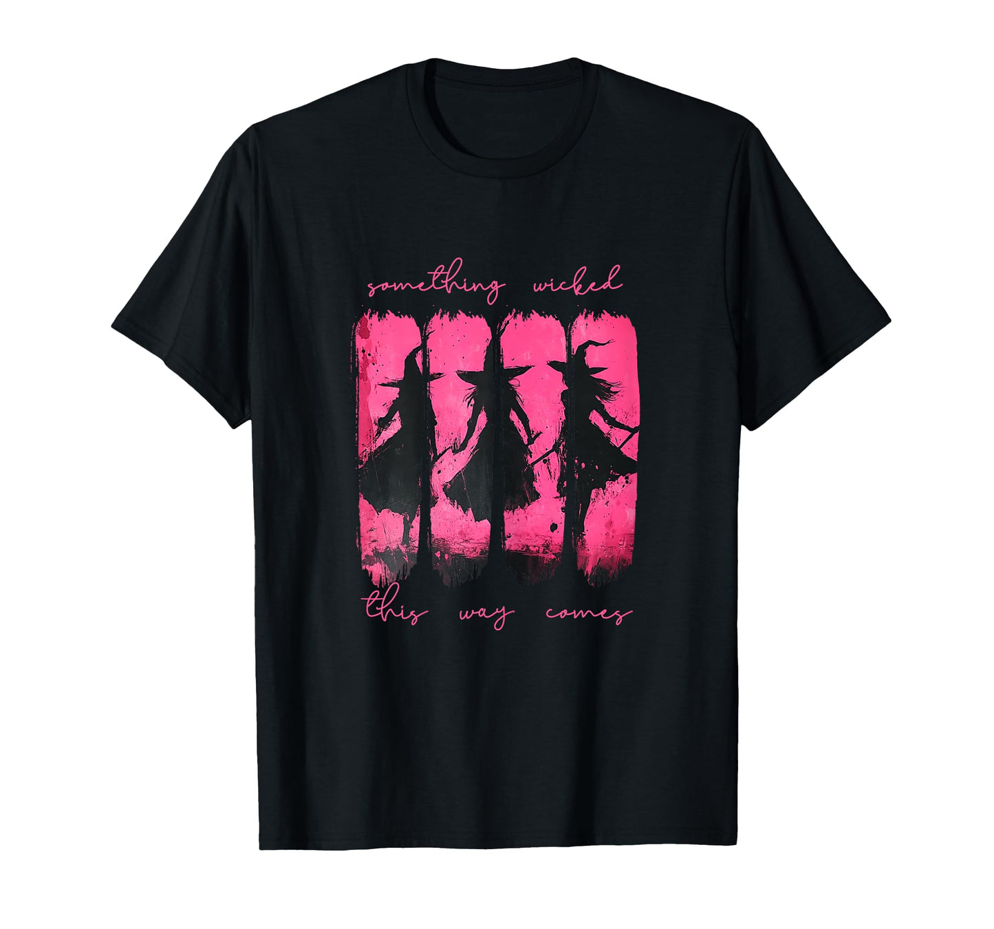 Womens Something Wicked This Way Comes Witch Halloween T-Shirt