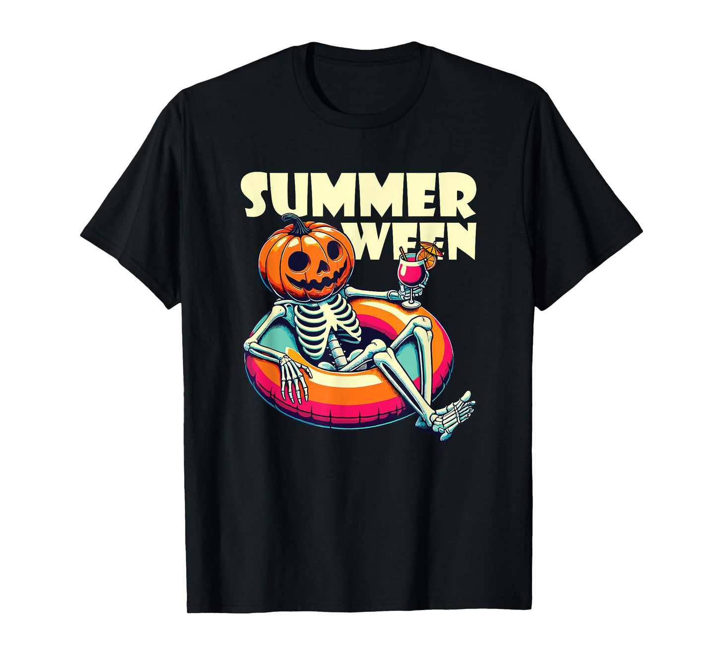 Happy Summerween Summer Halloween Ghost T-Shirt
