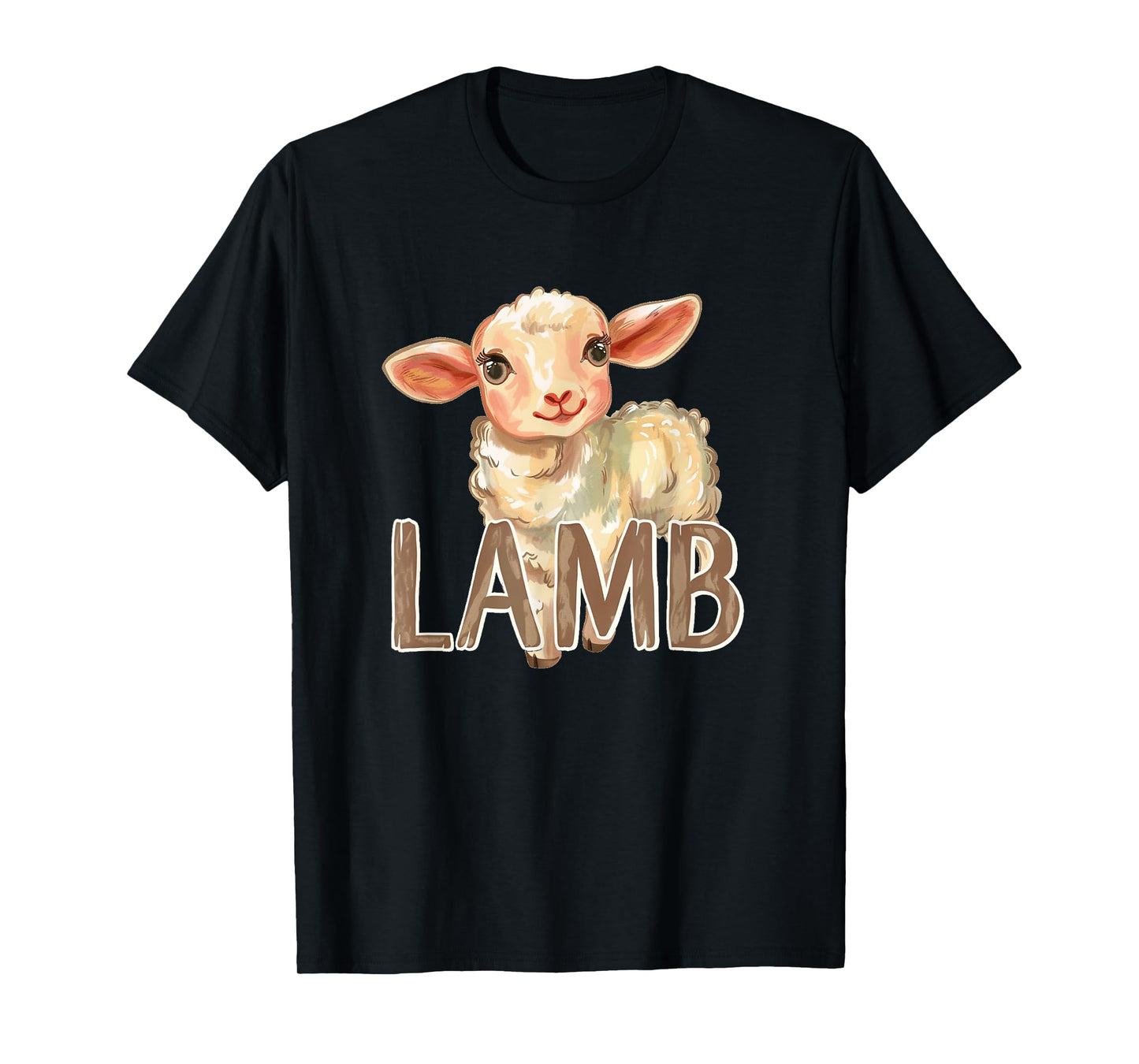 Cute Baby Lamb Face Outfit for Lambs and Sheep Lovers T-Shirt