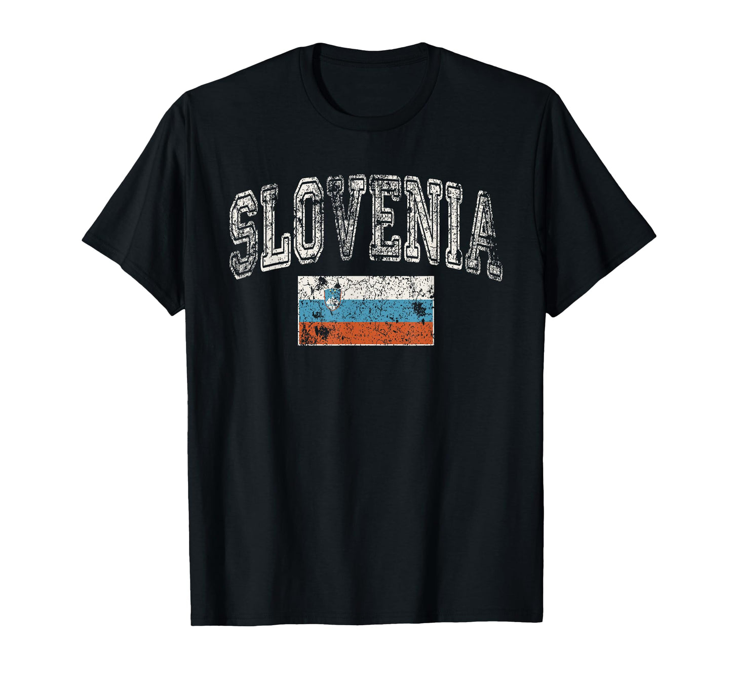 Vintage Retro Faded Slovenia Flag Slovenian Pride T-Shirt