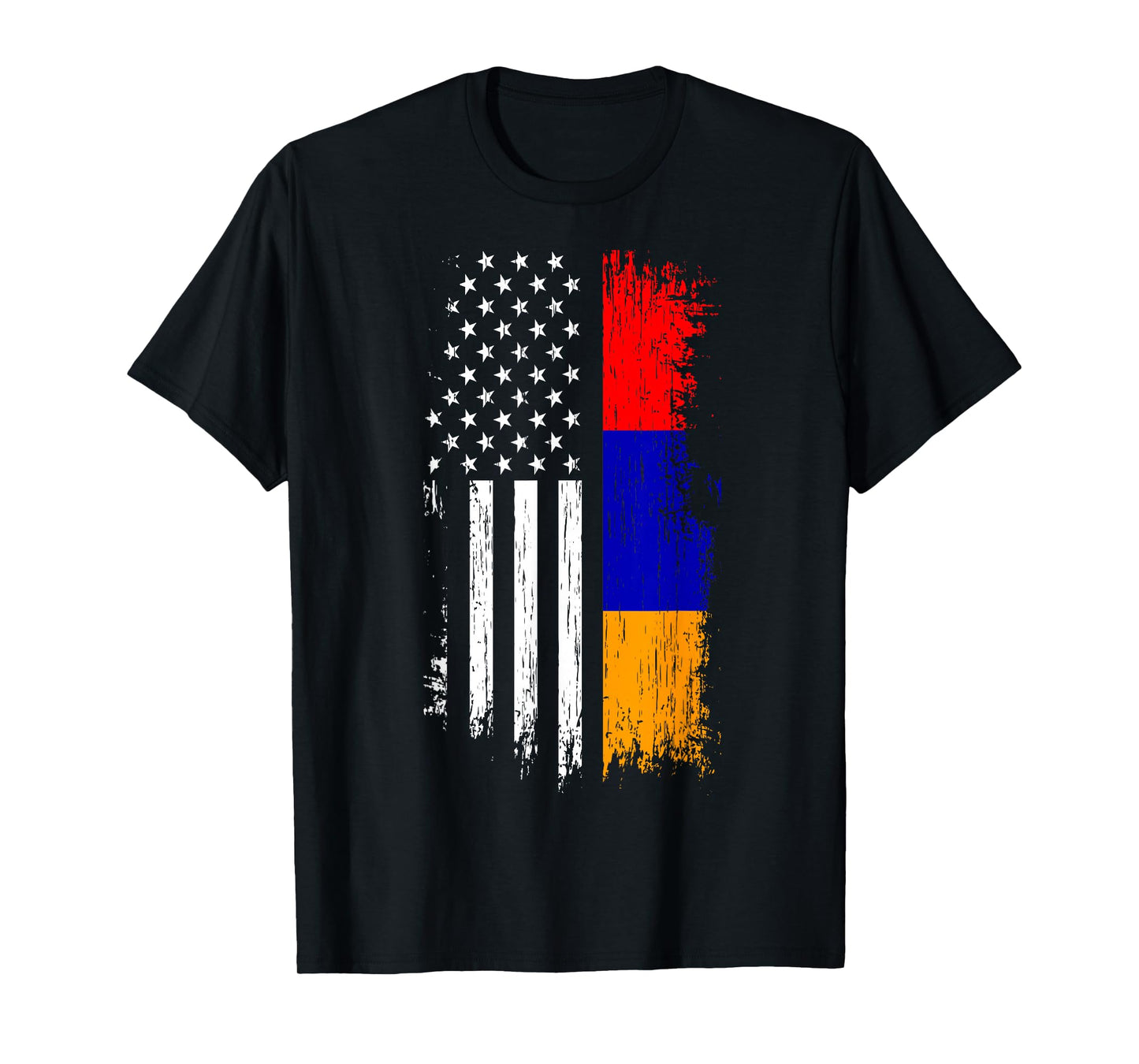 Armenian American Flag T Shirt - Pride Armenia USA Tees T-Shirt
