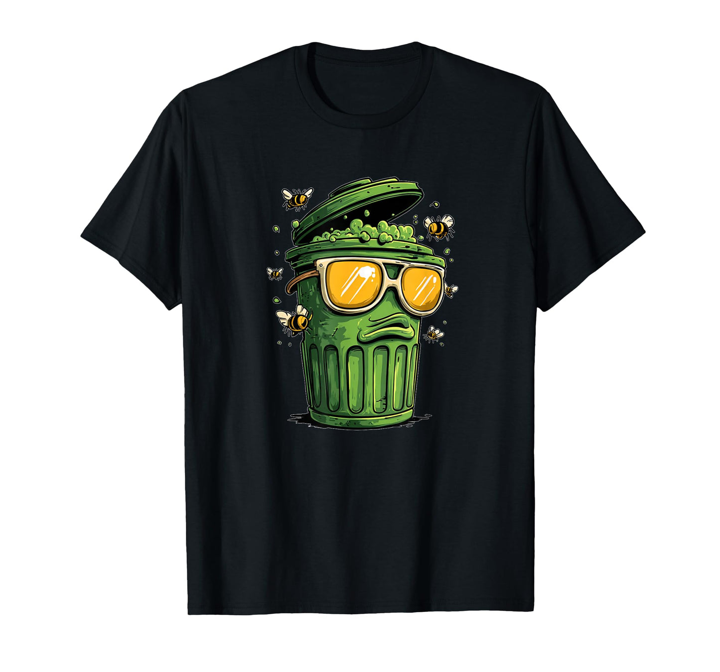 Stinky Trash Can with Bold Shades for Boys and Girls T-Shirt