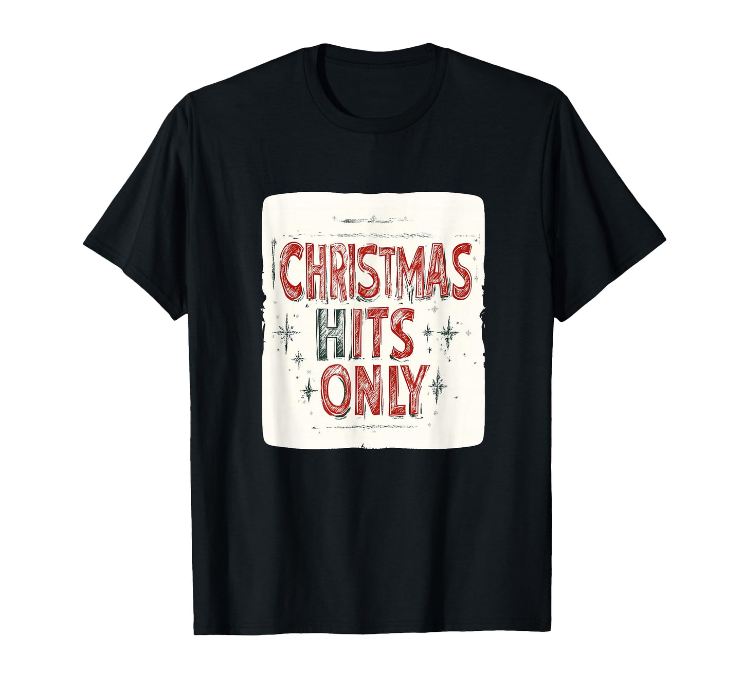 Pretty Christmas Hits Only Speech for Music Lovers T-Shirt