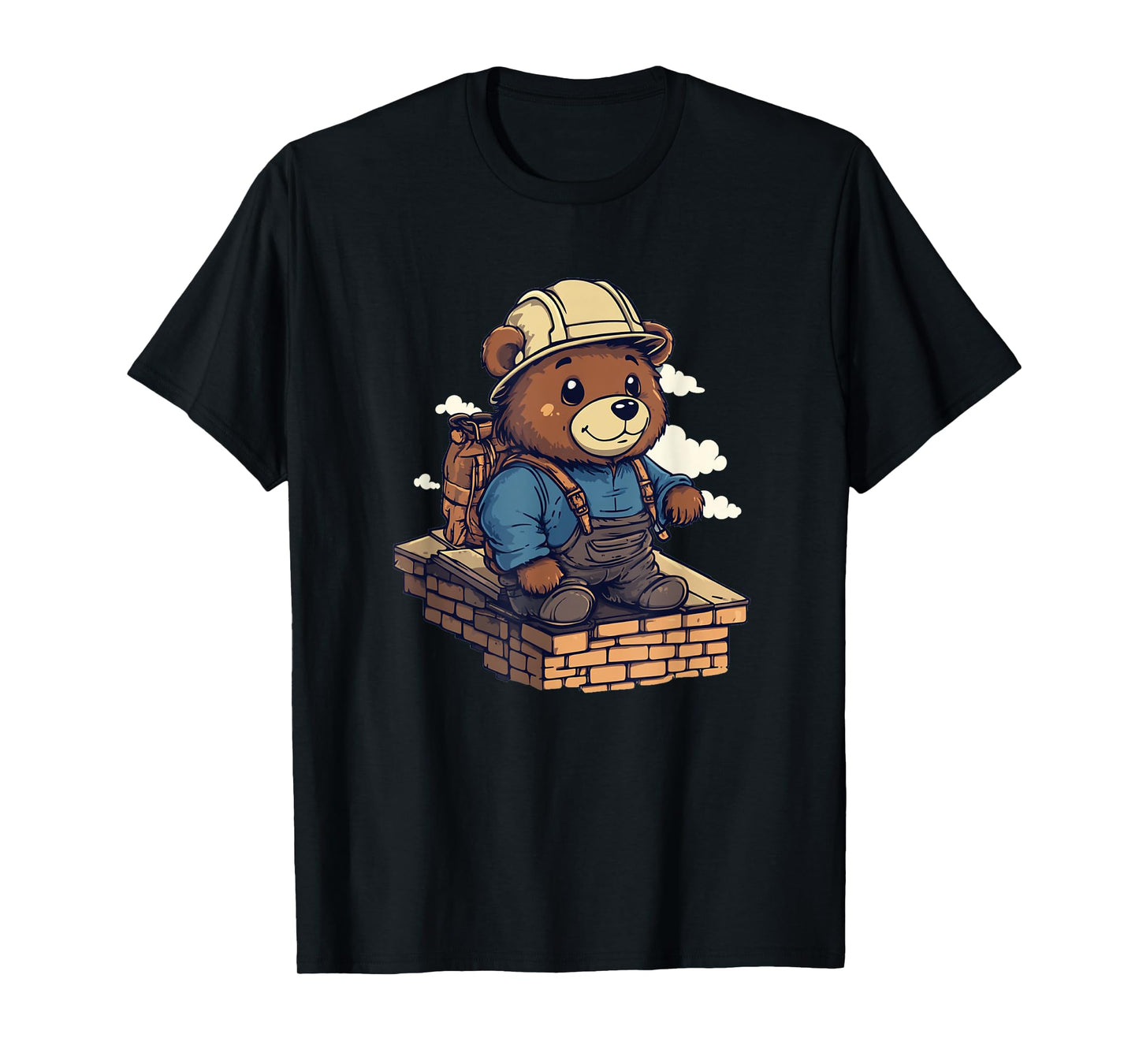 Funny Roofer Teddy Bear Costume for Boys and Girls T-Shirt
