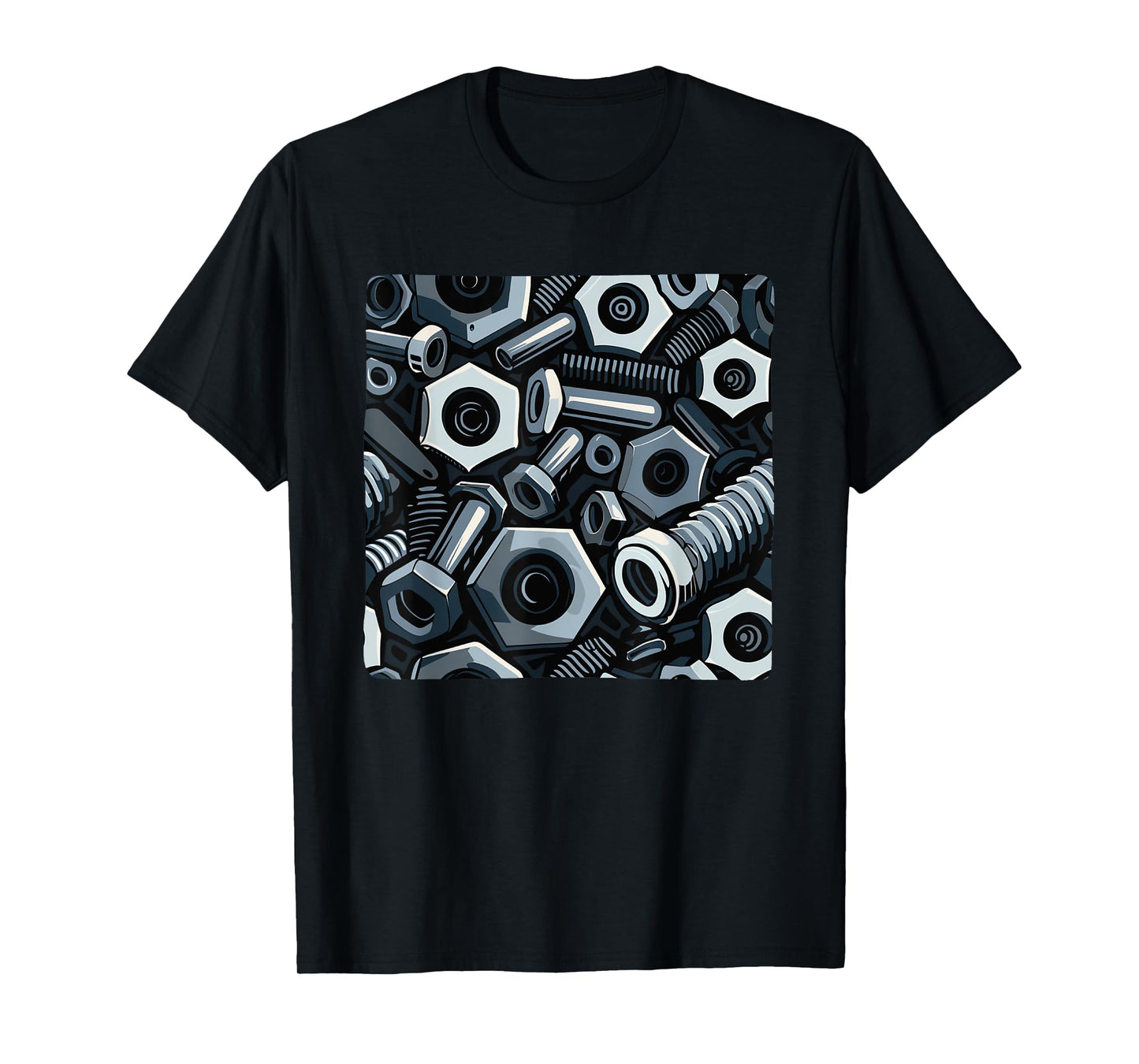 Cool Nut and Bolt Pattern Outfit T-Shirt