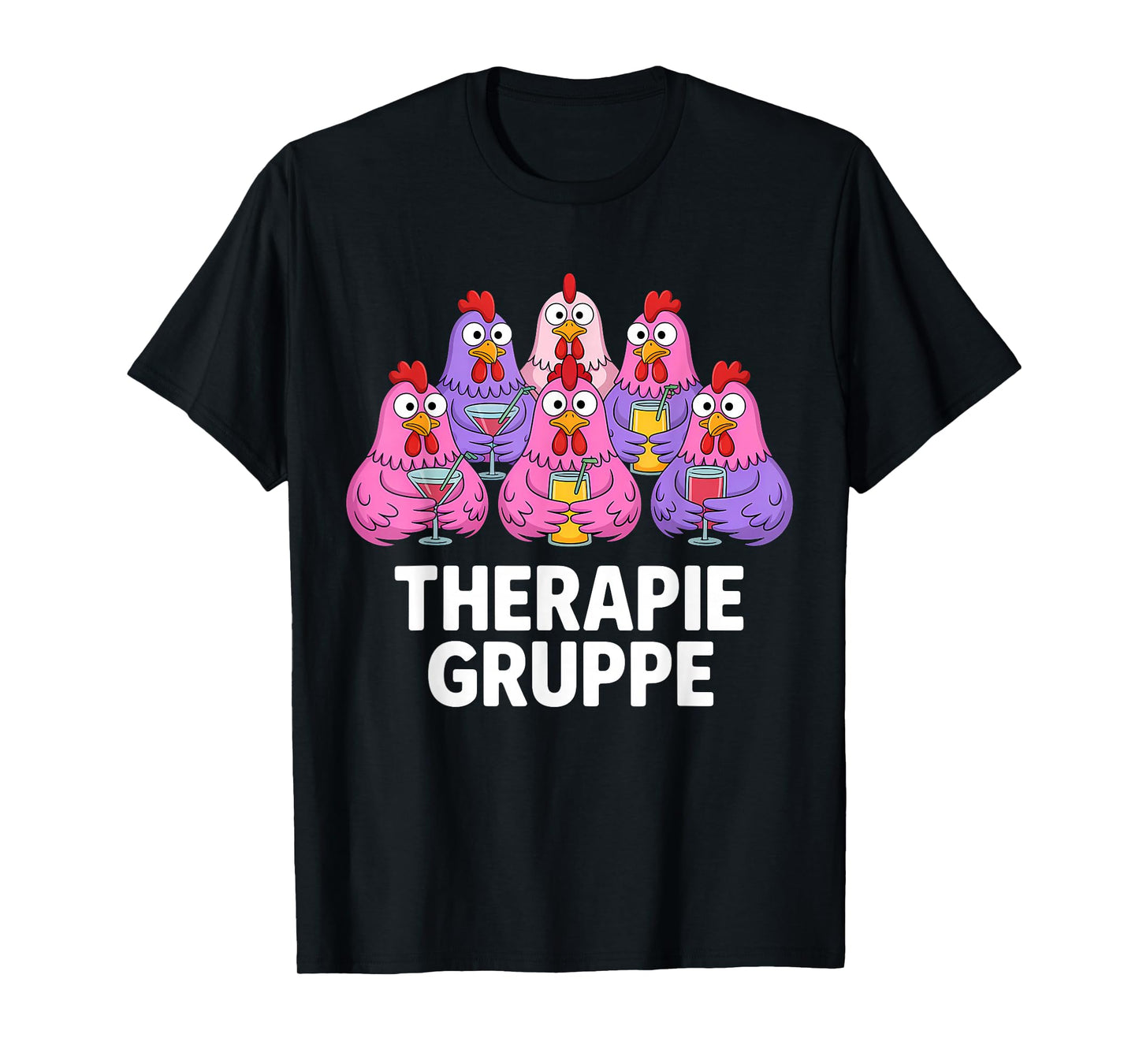 Therapy Group Girls Evening Chickens Girls Group T-Shirt