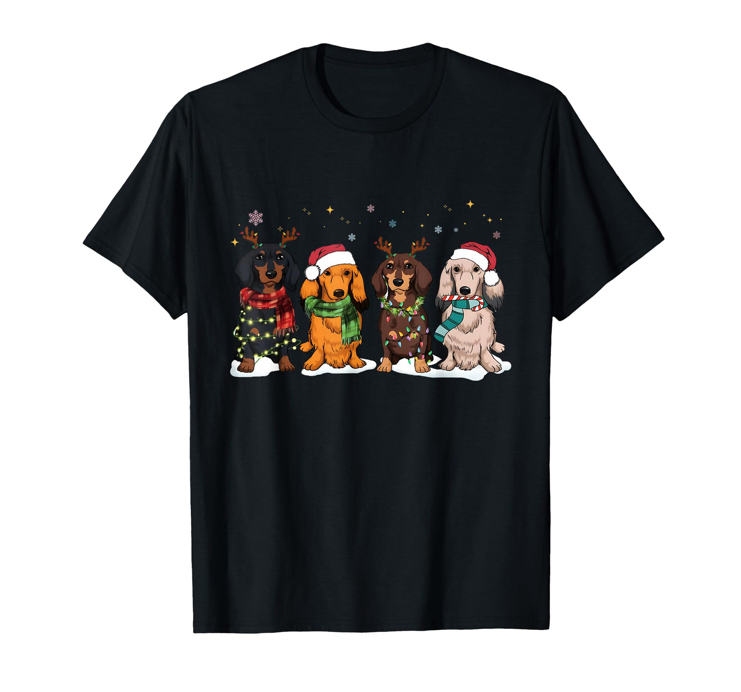 Dachshund Christmas Funny Wiener Dog Lover Christmas T-Shirt