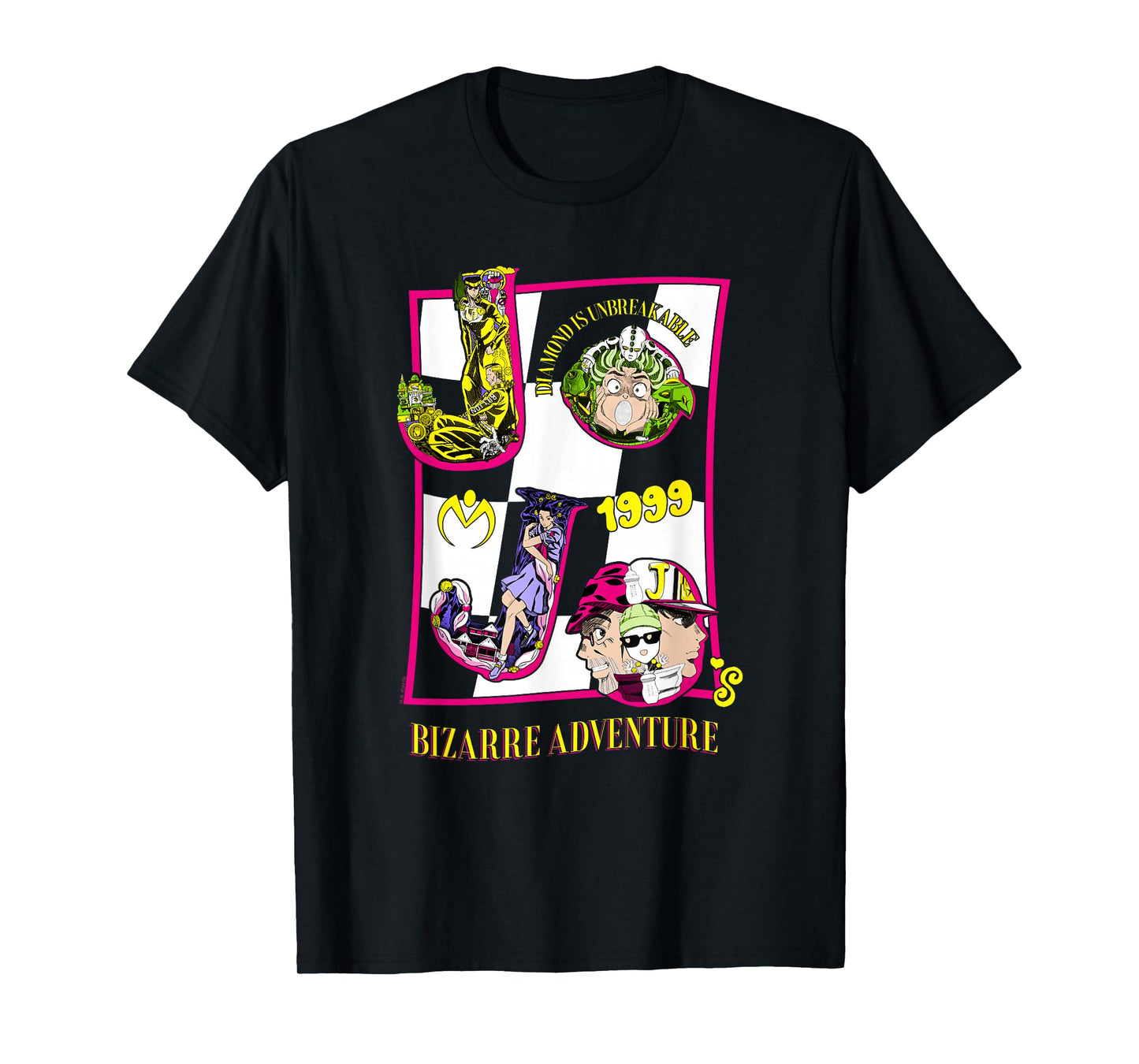 JoJo's Bizarre Adventure Character Letters Anime T-Shirt