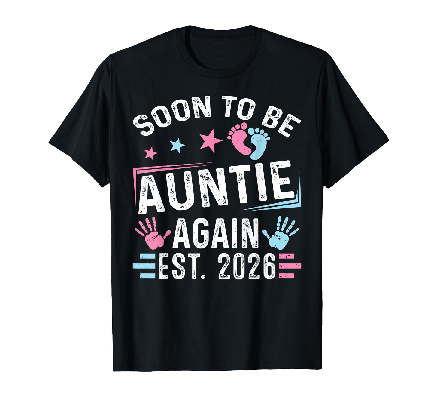 Soon to Be Auntie Again Est. 2026 Vintage Auntie T-Shirt