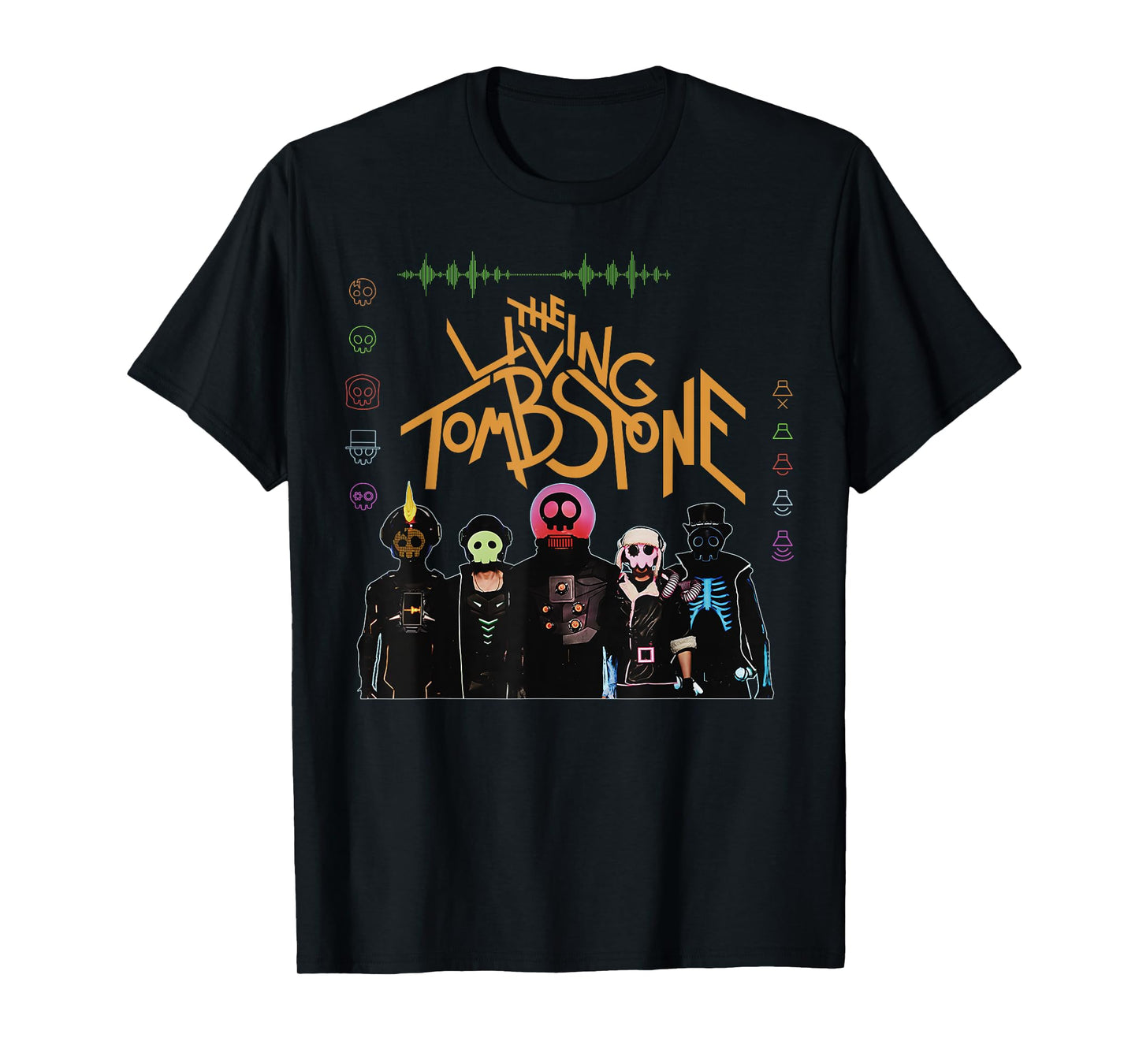 The Living Tombstone Unisex Classic Cartoon T-Shirt - Black, Small
