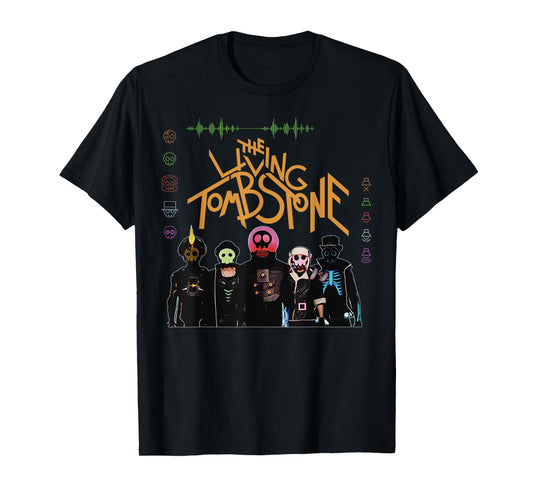The Living Tombstone Unisex Classic Cartoon T-Shirt - Black, Small