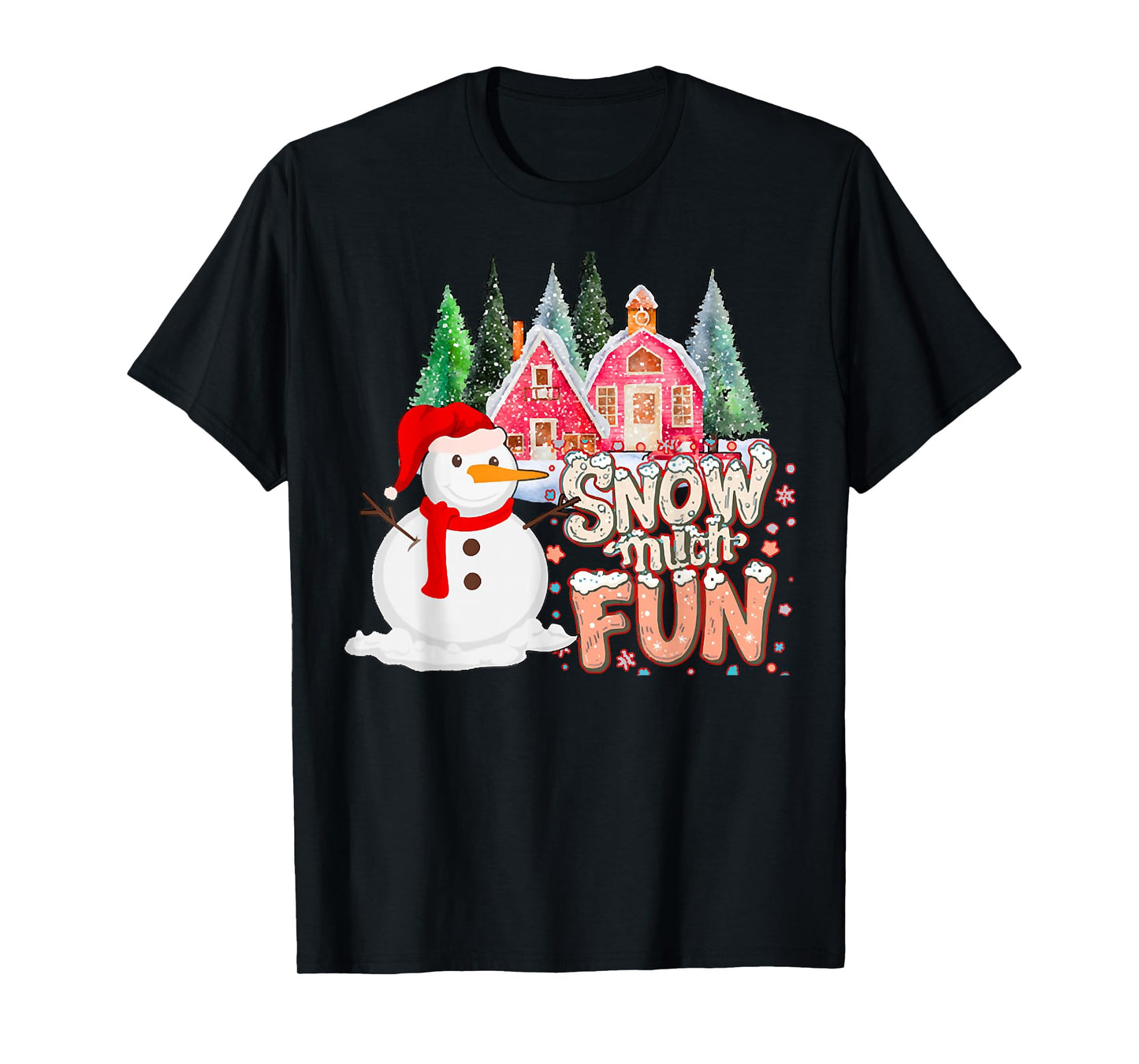 is Snow Much Fun Winter Christmas Teacher Holiday Outfit T-Shirt