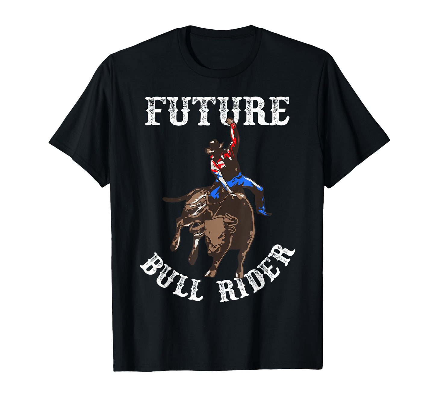 Rodeo Future Bull Rider Bull Riding Mechanical Boys Kids T-Shirt