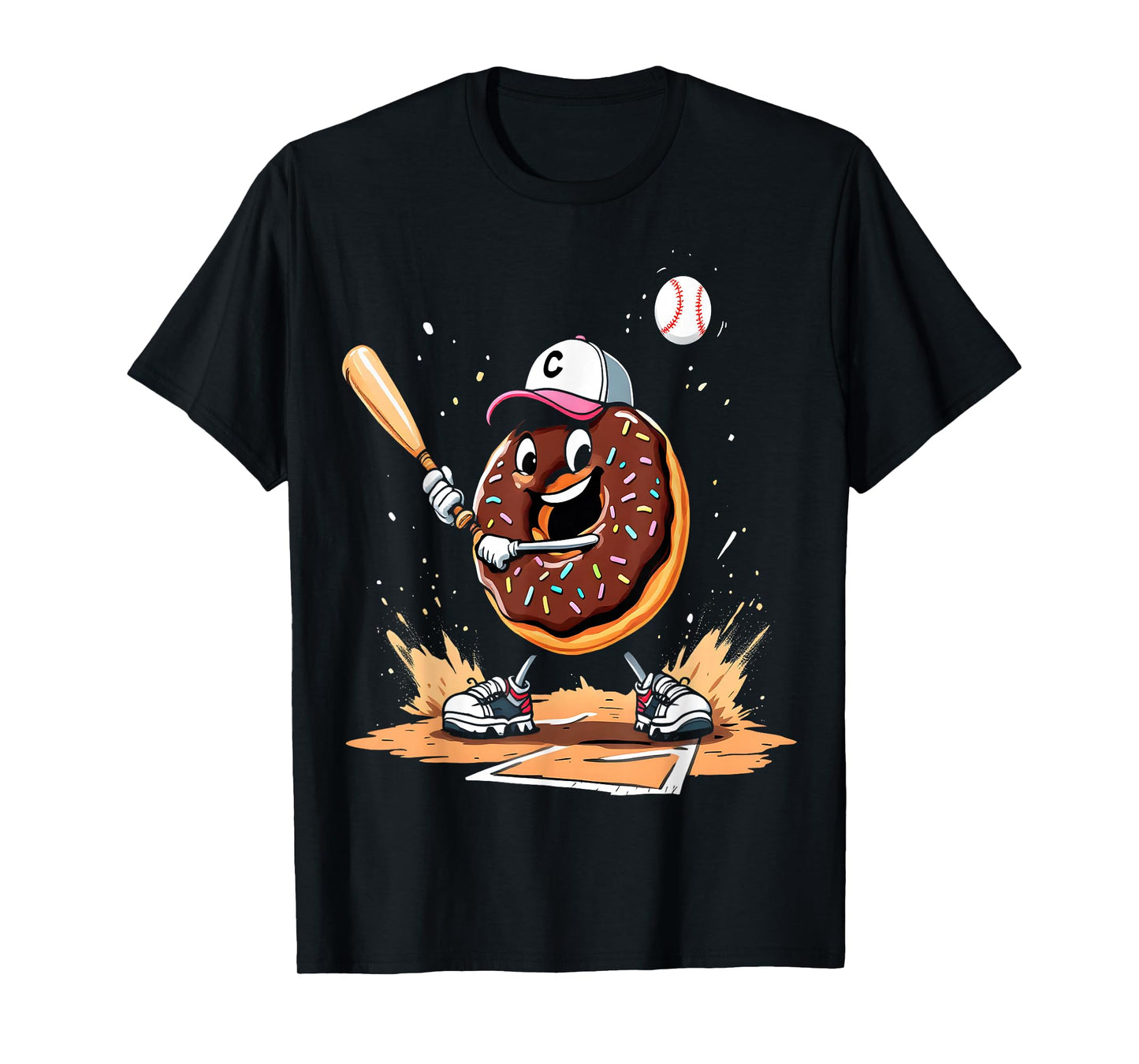 Funny Baseball Donut T-Shirt