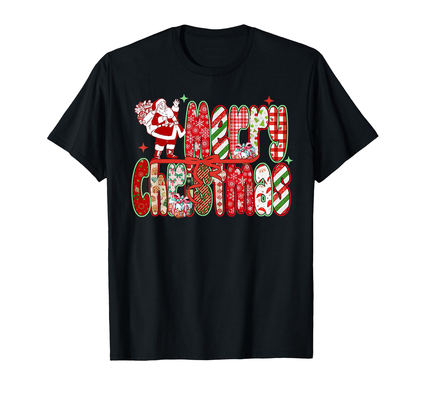 Merry Christmas Family Funny Christmas Women Men Kids Preppy T-Shirt