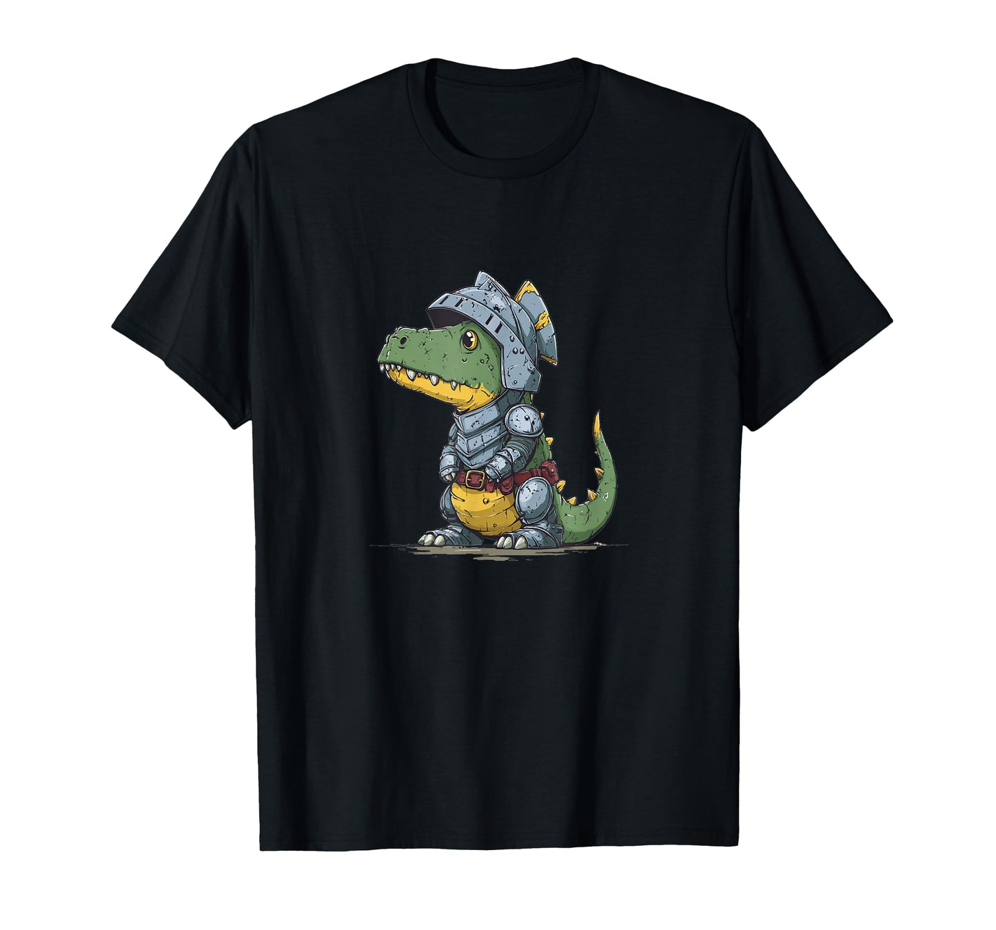 Nice Medieval Knight Dinosaur Look T-Shirt