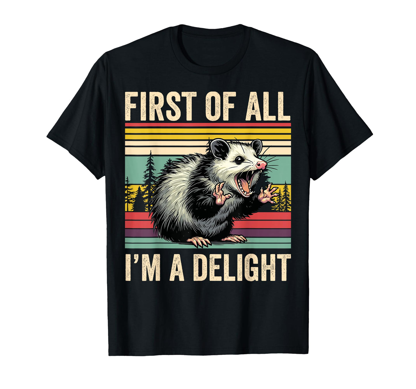 Opossum First Of All Im A Delight Possum Gifts For Men Women T-Shirt