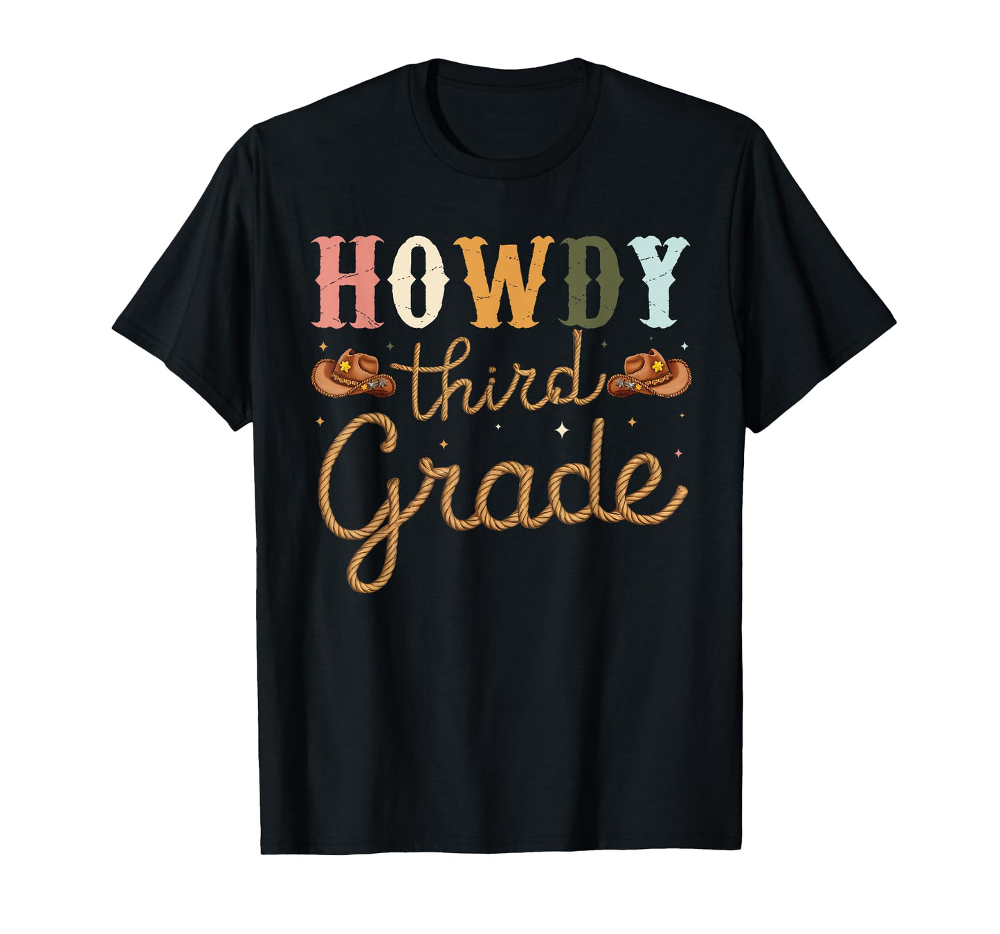 3rd Grade Teacher Rodeo Country Western Howdy Third Grade T-Shirt