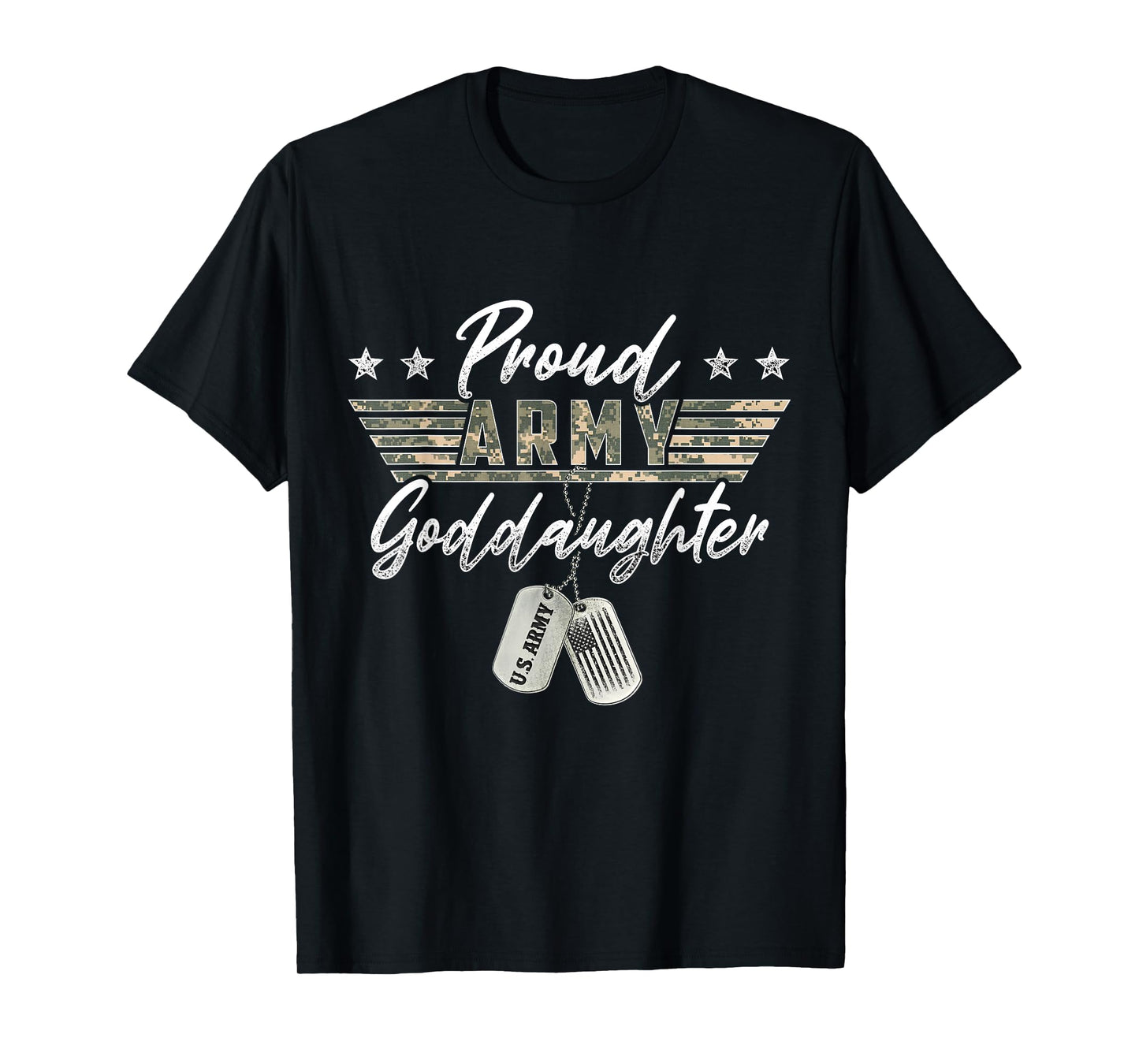 Proud Army Goddaughter American Veteran Military T-Shirt