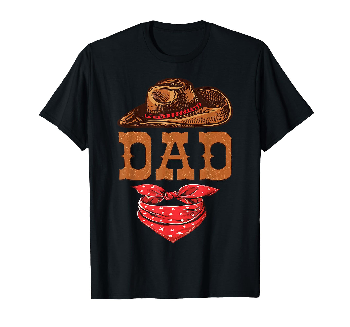 Dad Western Birthday Cowboy Cowgirl Family Matching T-Shirt
